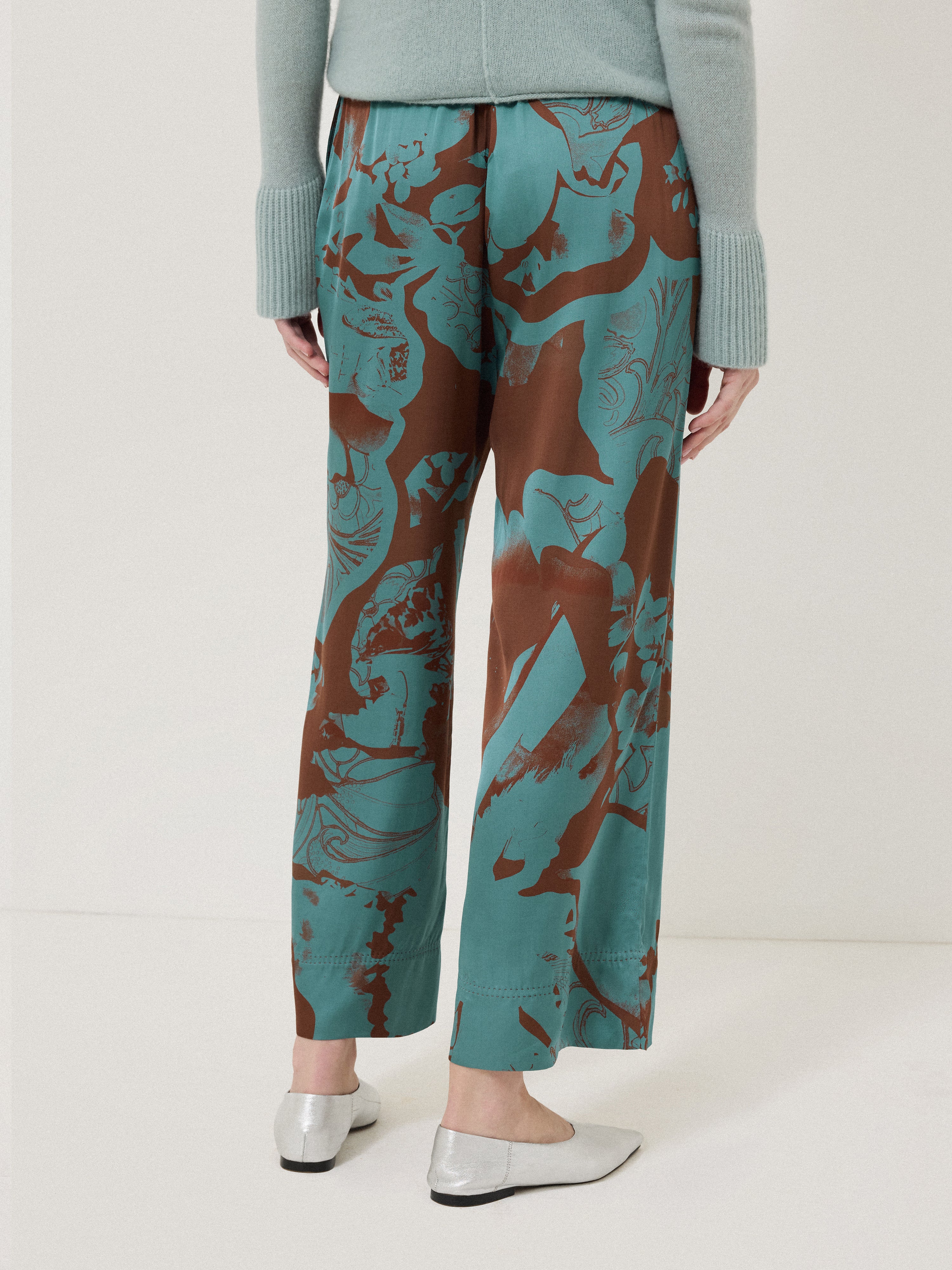 Collage Stitch Detail Trouser | Blue - Image 4