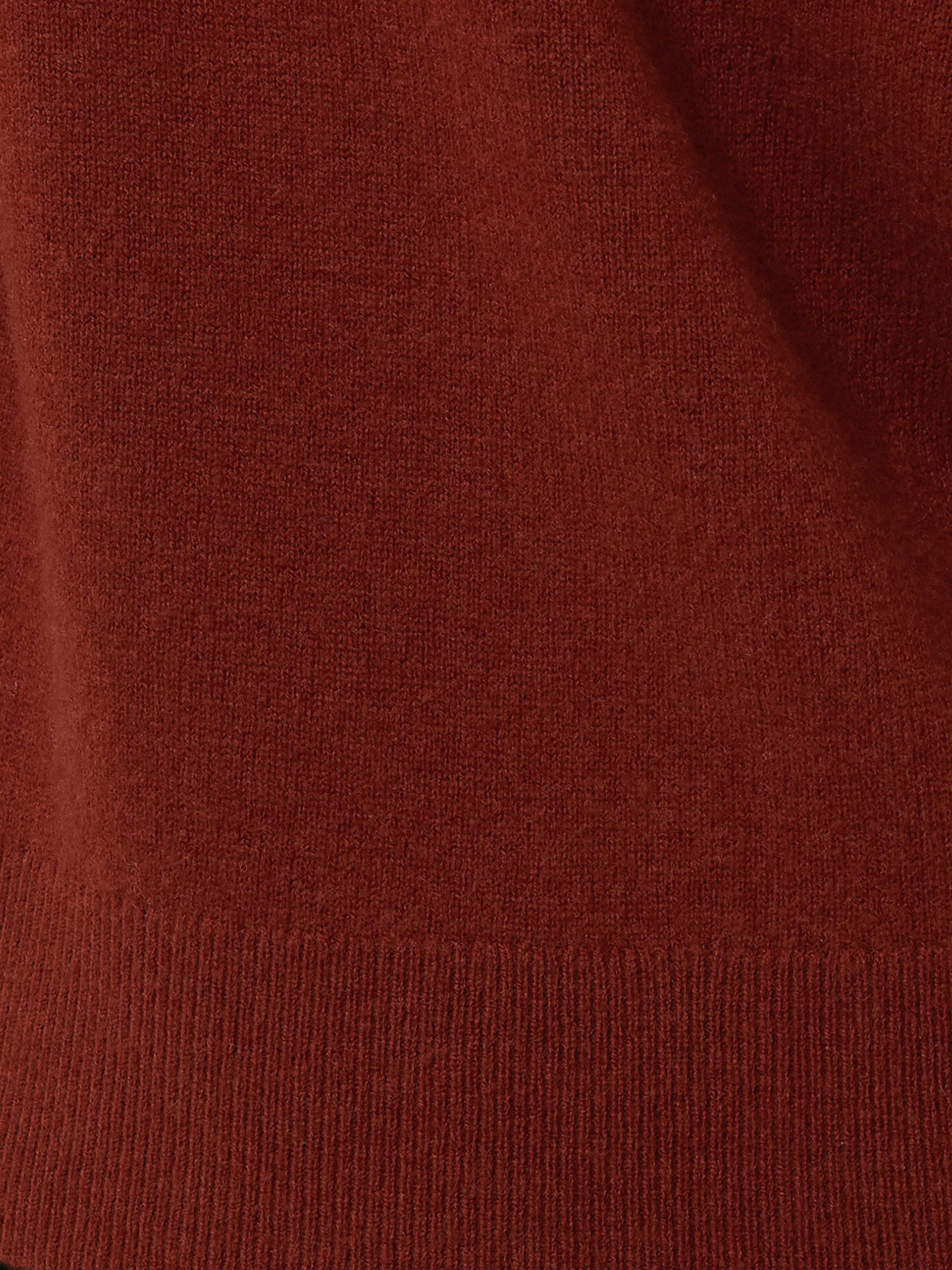 Compact Wool Collar Jumper | Red - Image 6