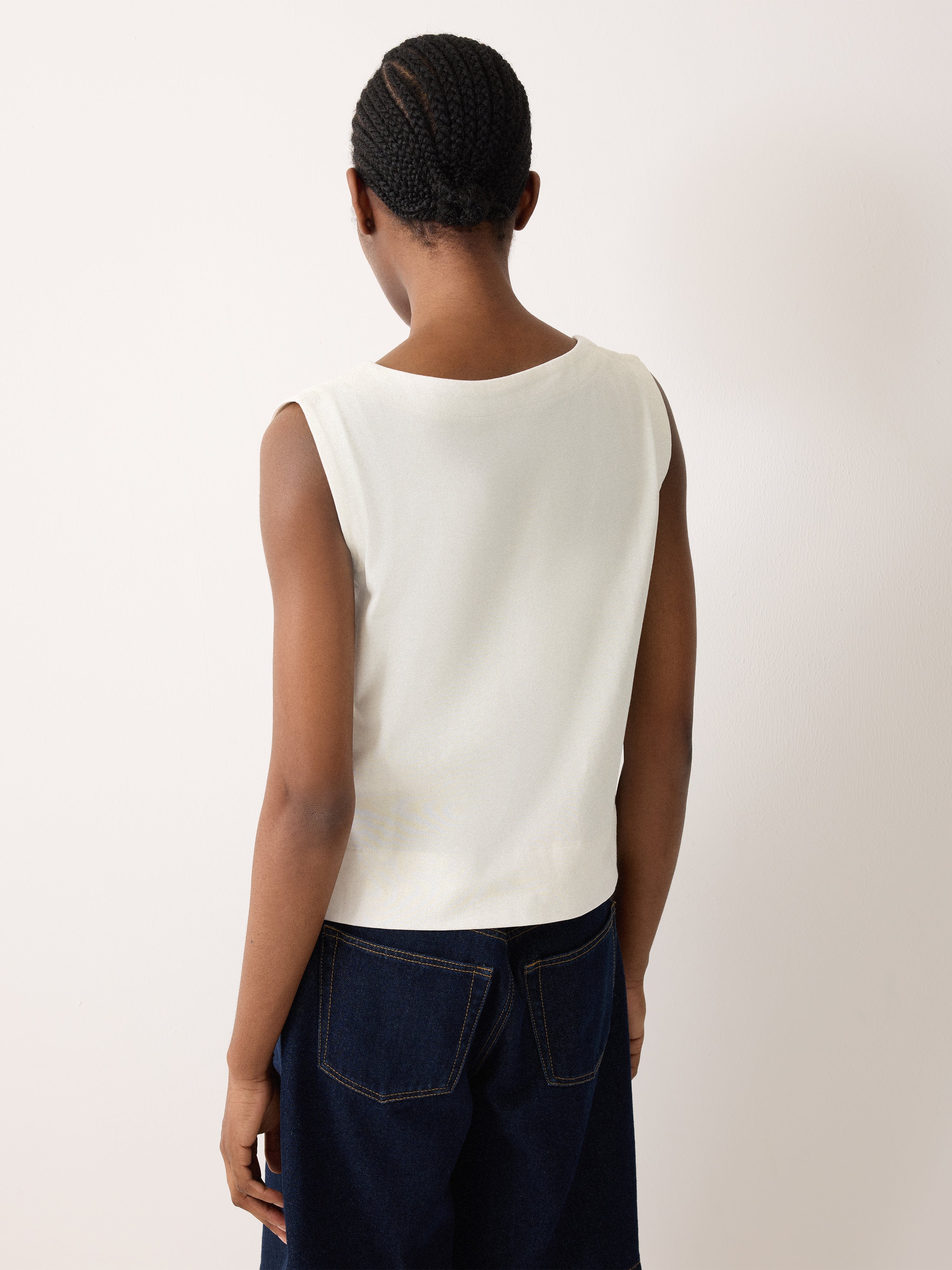 Cornelli Tape Jersey Tank | Cream - Image 4