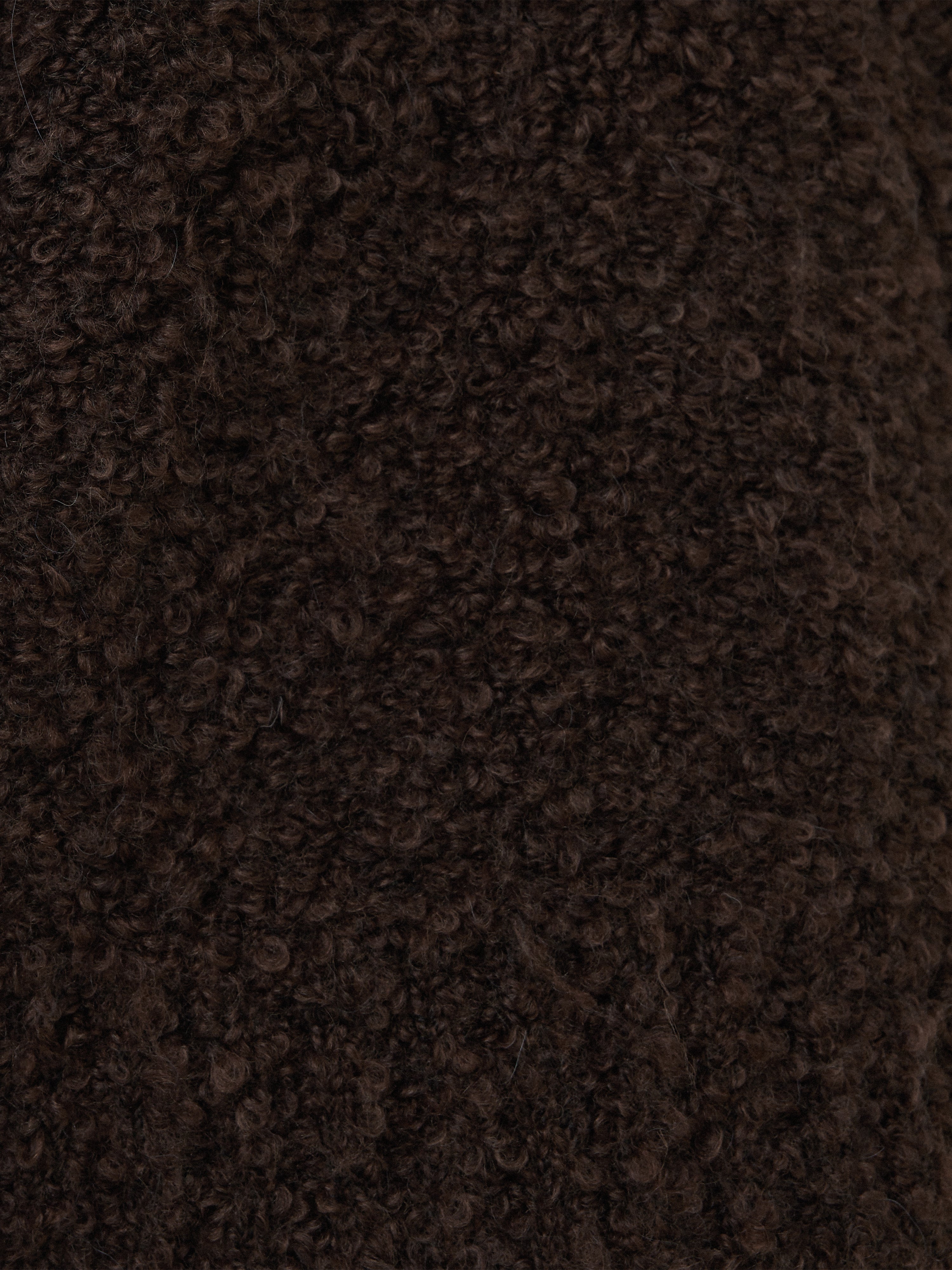 Cosy Boucle Scarf Cardi | Brown - Image 8