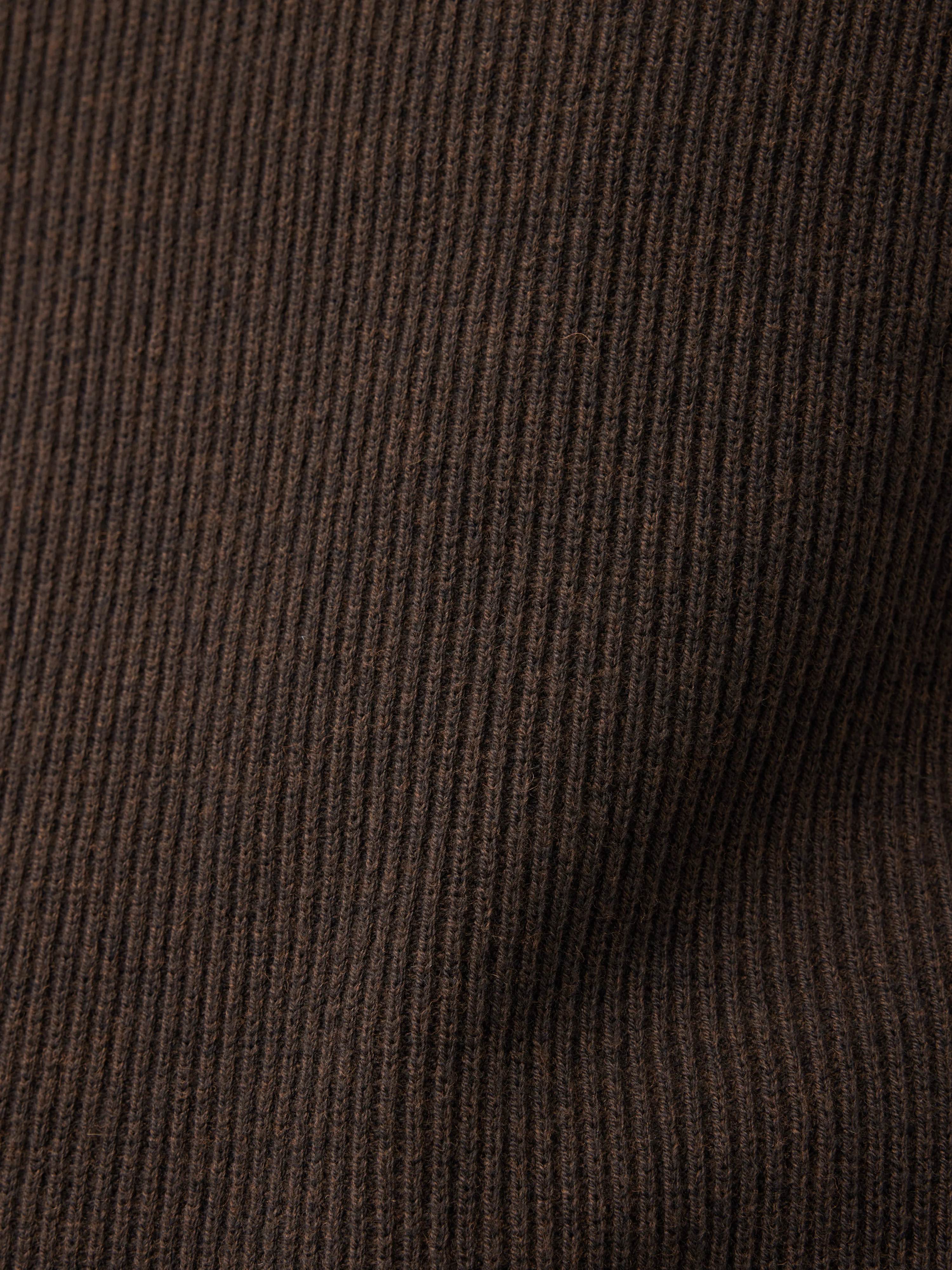 Cotton Blend Crew Tank | Brown - Image 7