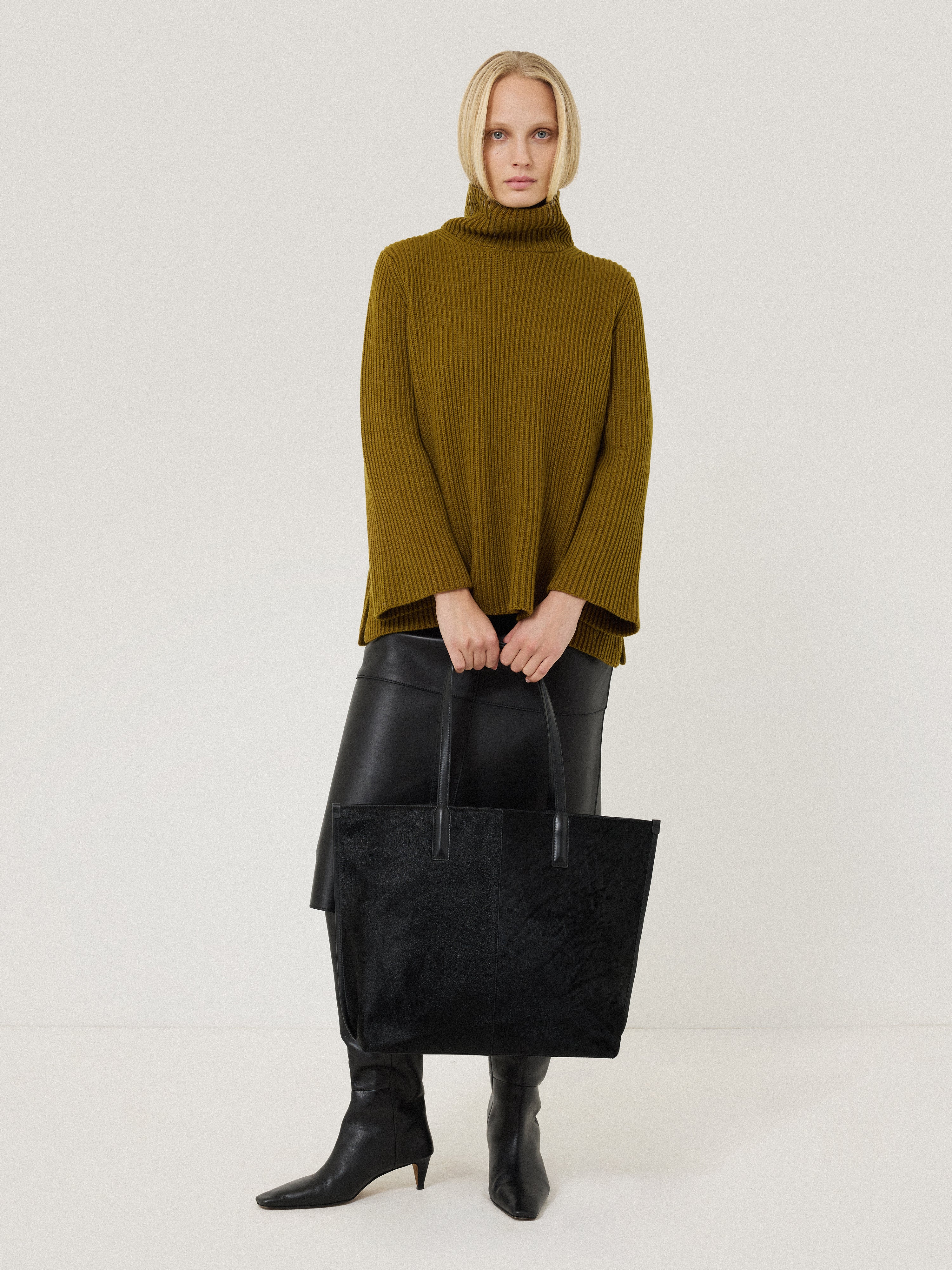 Cotton Blend Faroe Fishermans | Khaki - Image 3