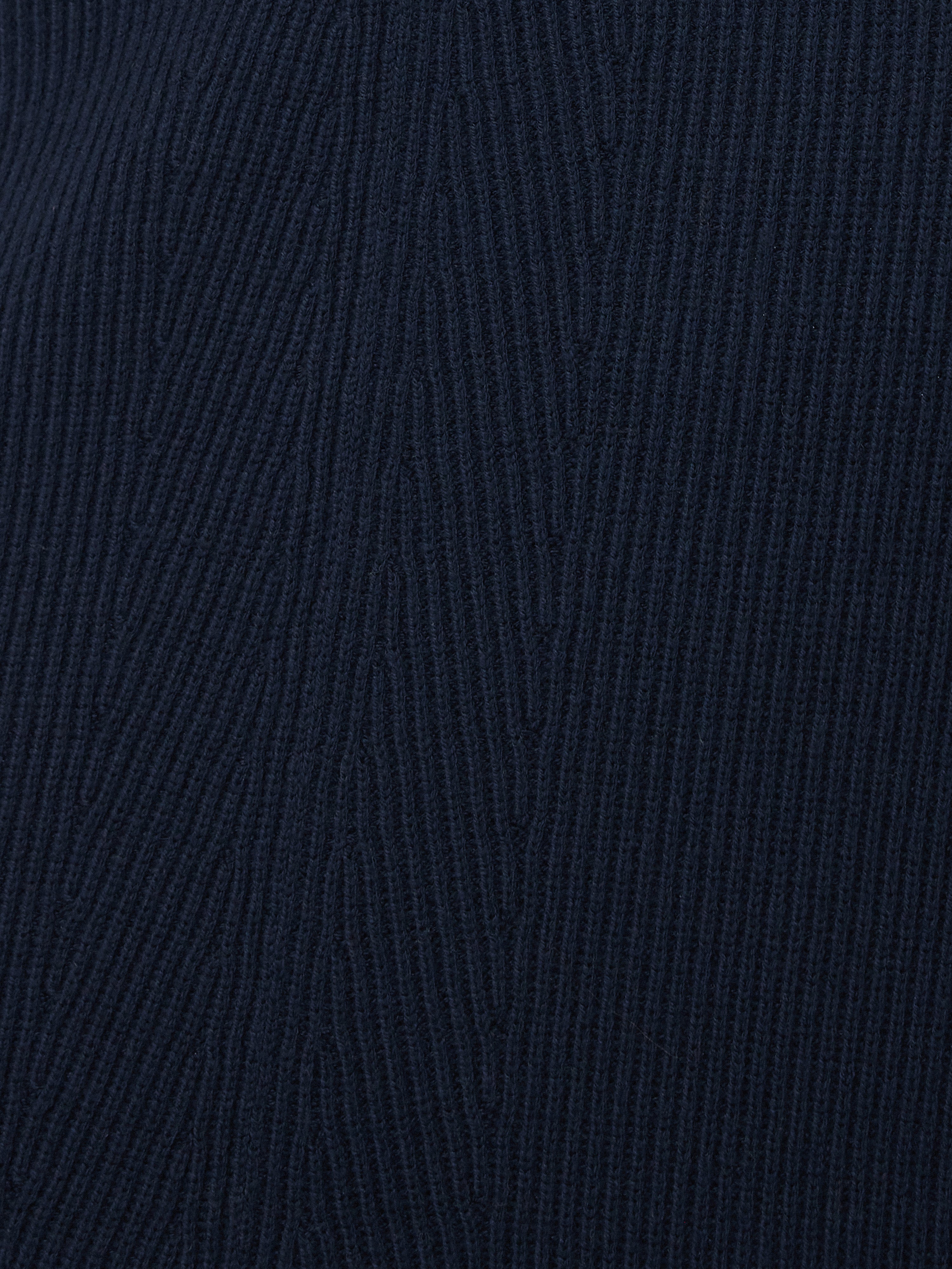 Cotton Blend Knitted Skirt | Navy - Image 8