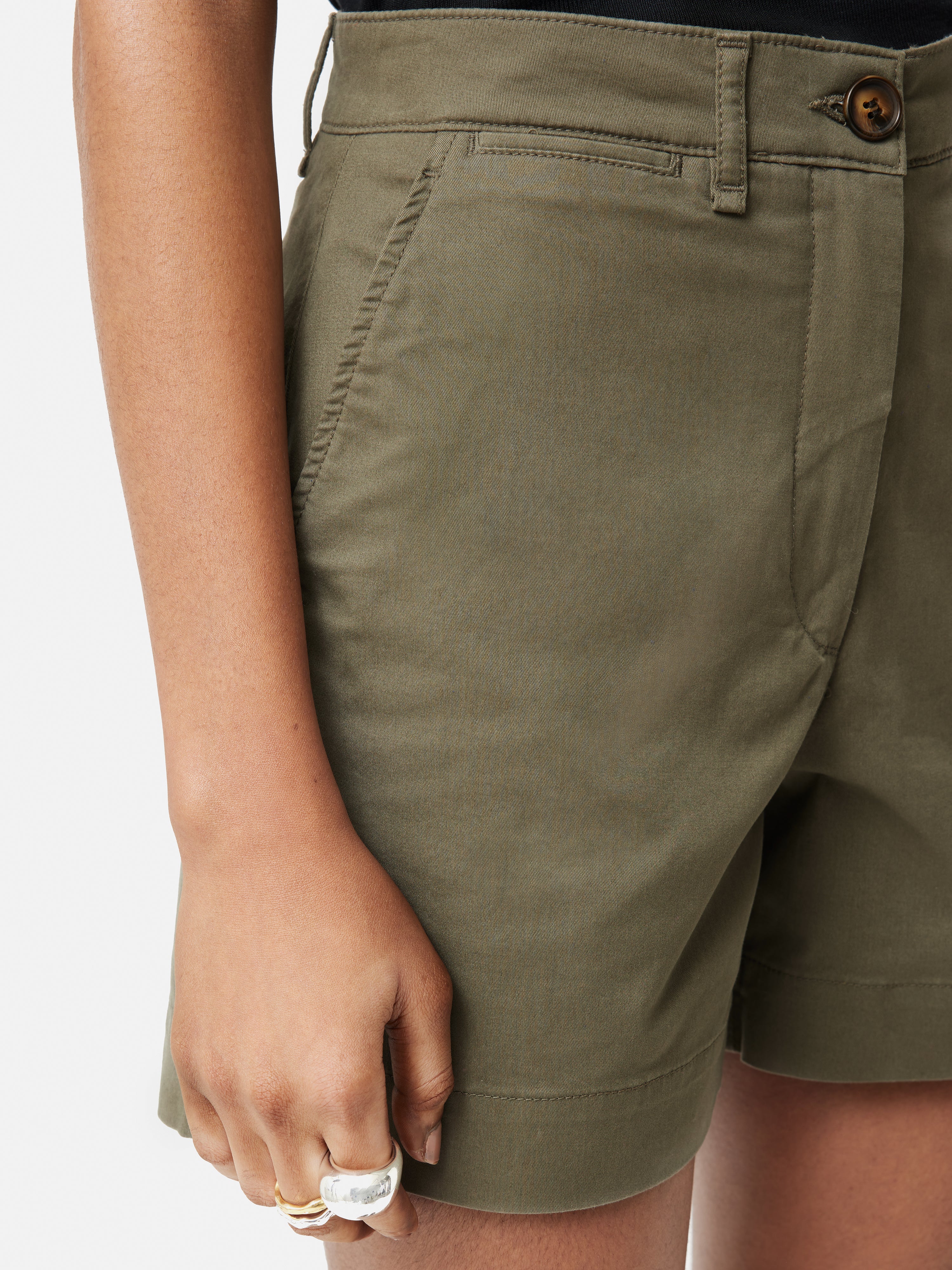 Cotton Chino Short | Olive - Image 2