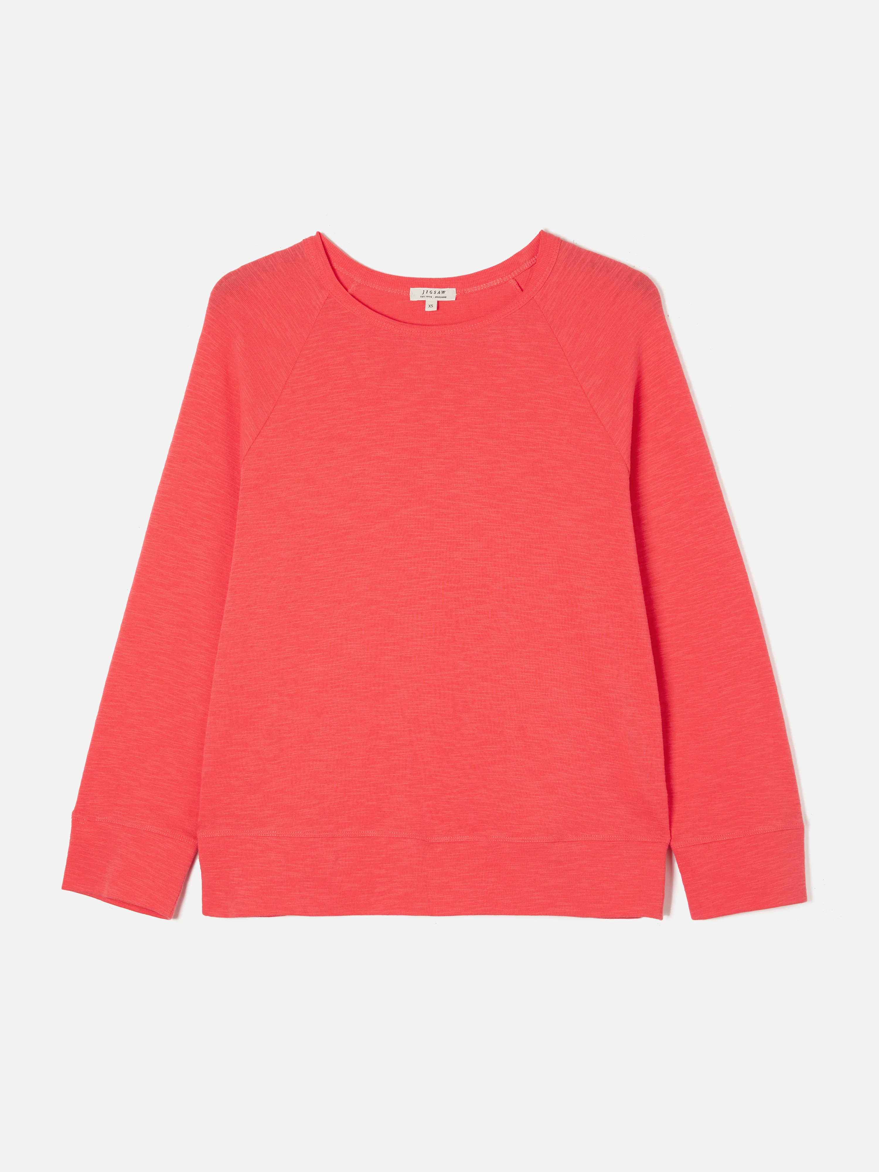 Cotton Luxe Raglan Tee | Coral - Image 7