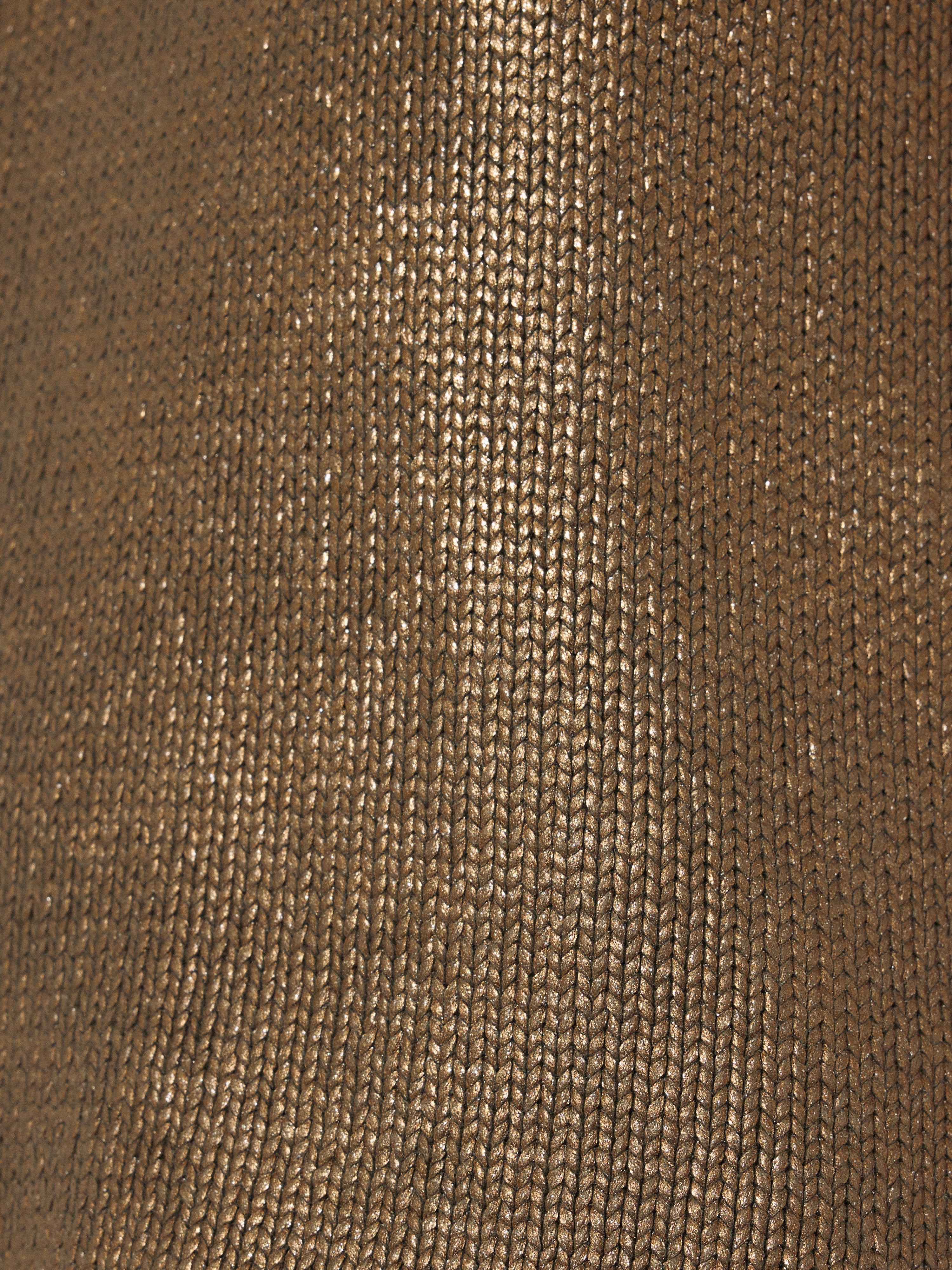 Cotton Metallic Crew Tank | Gold - Image 7