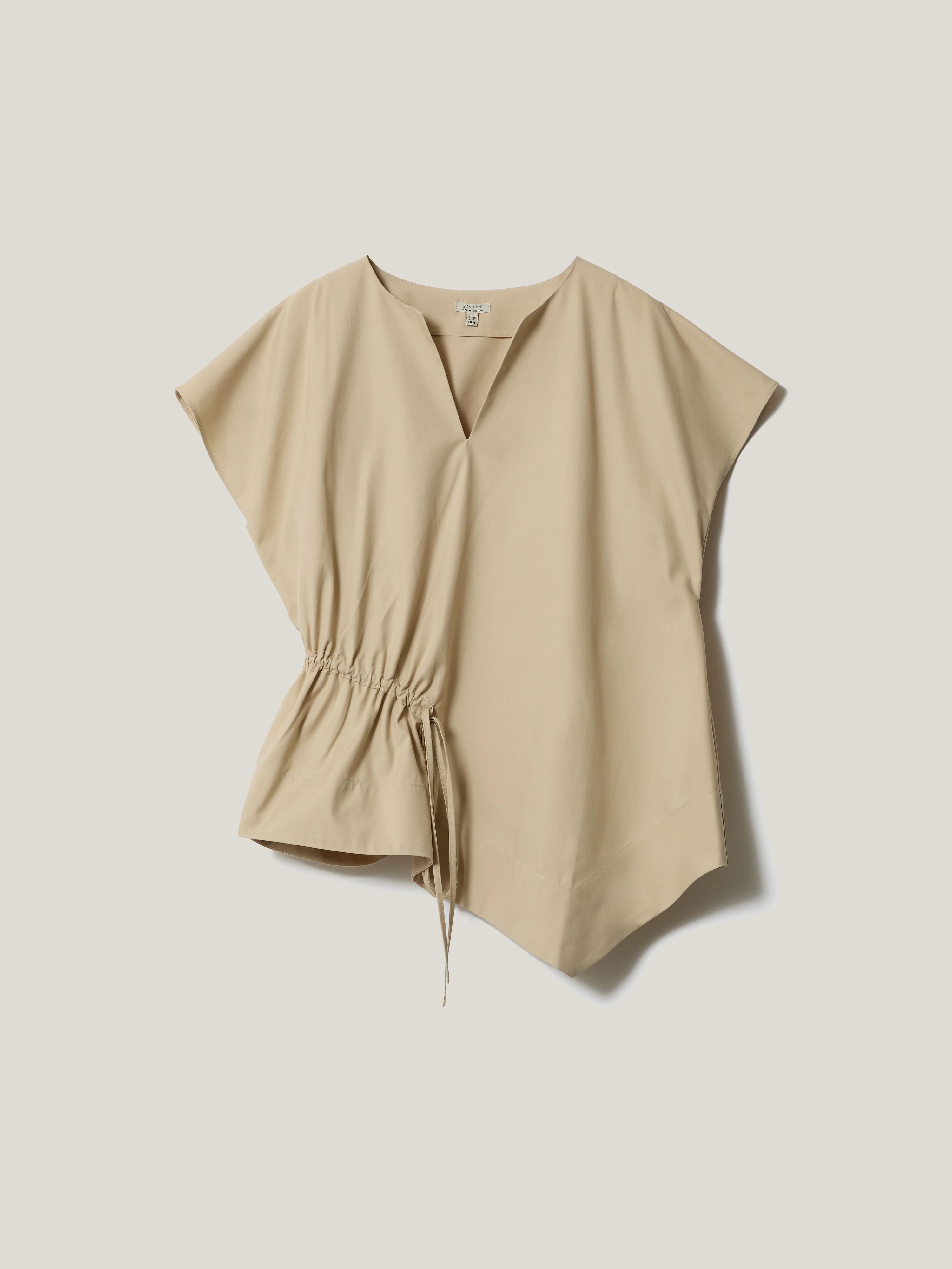 Cotton Mix Relaxed Tunic | Neutral - Image 6