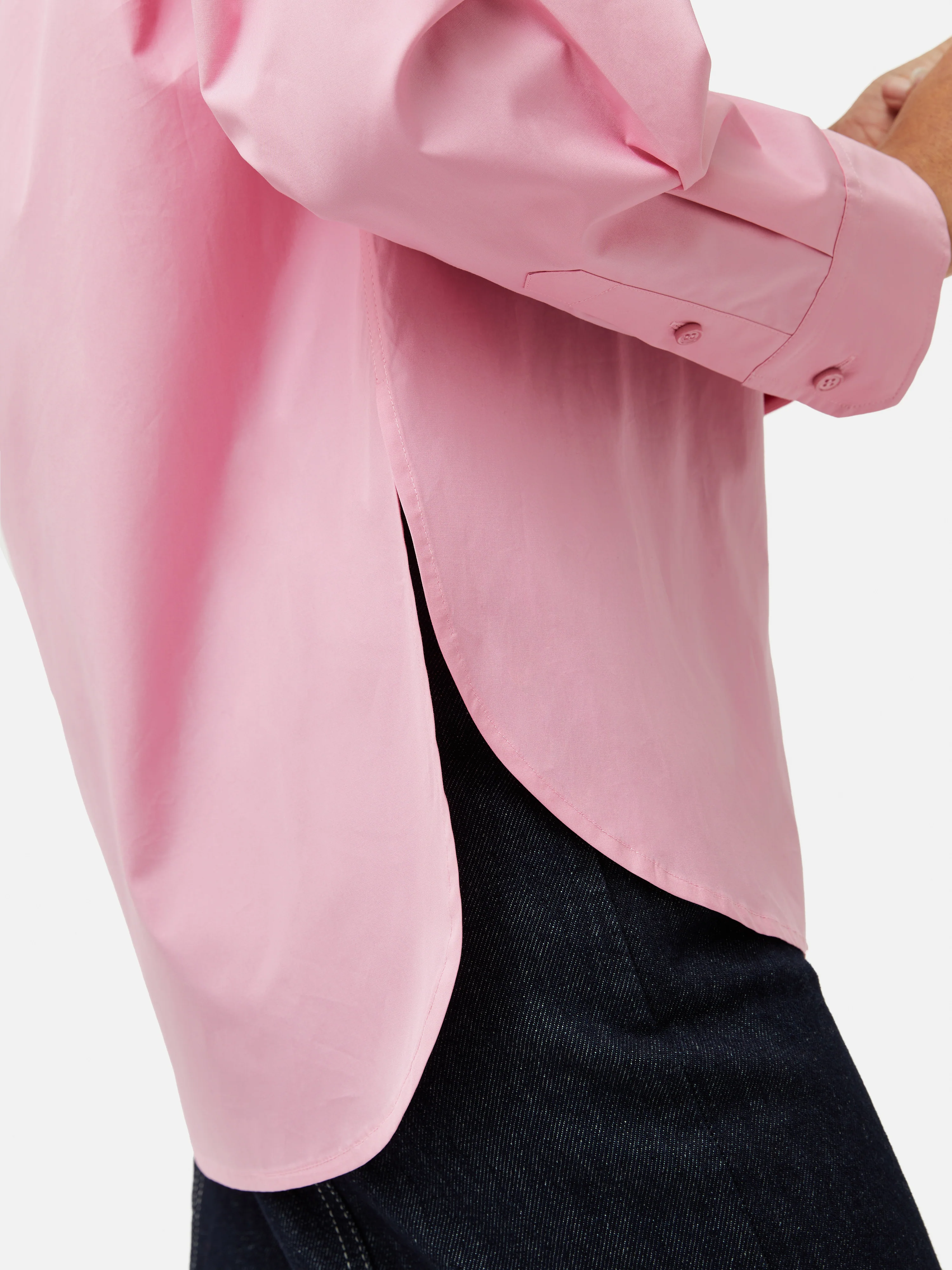 Cotton Poplin Shirt | Pink - Image 4
