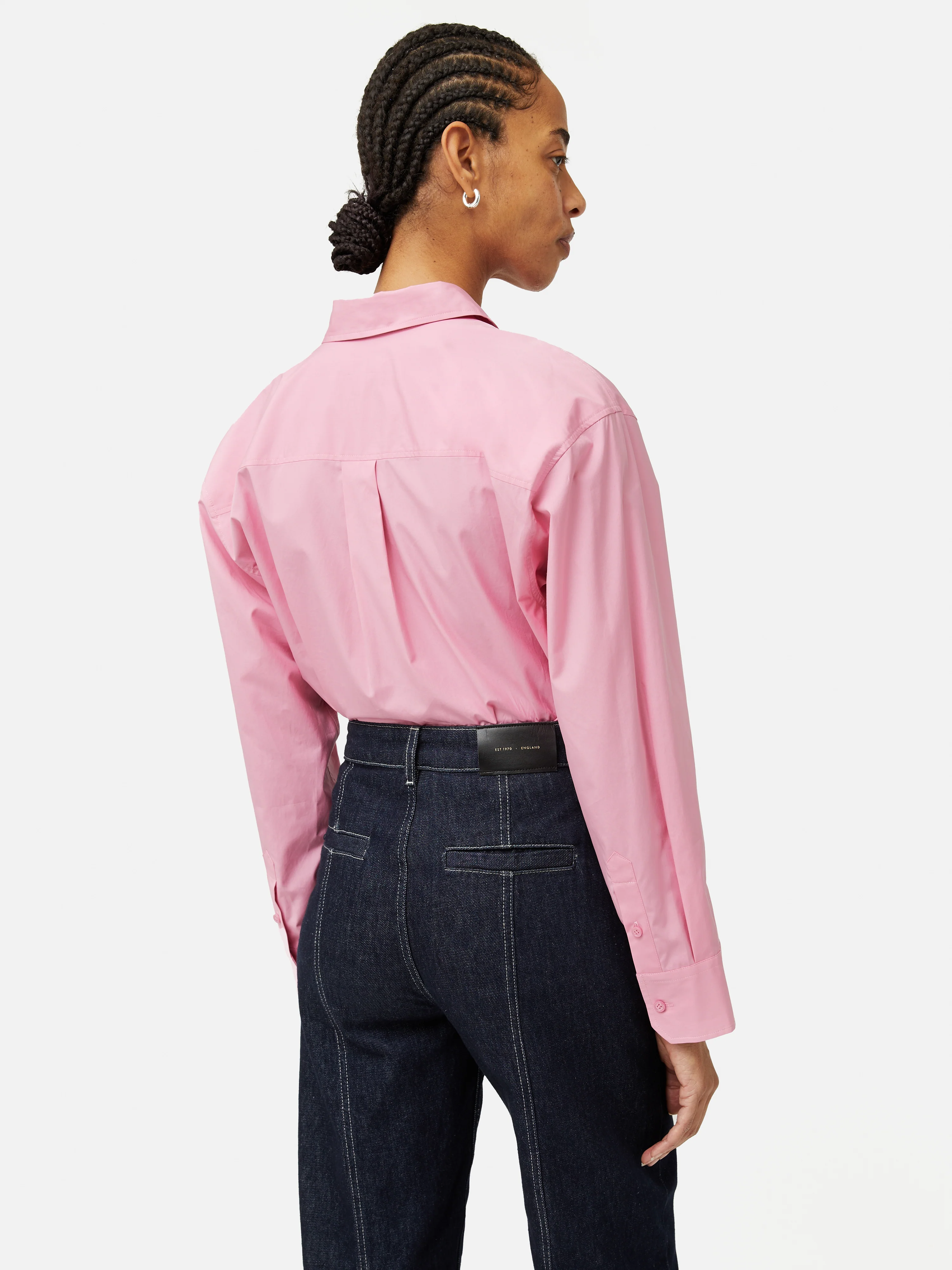 Cotton Poplin Shirt | Pink - Image 5