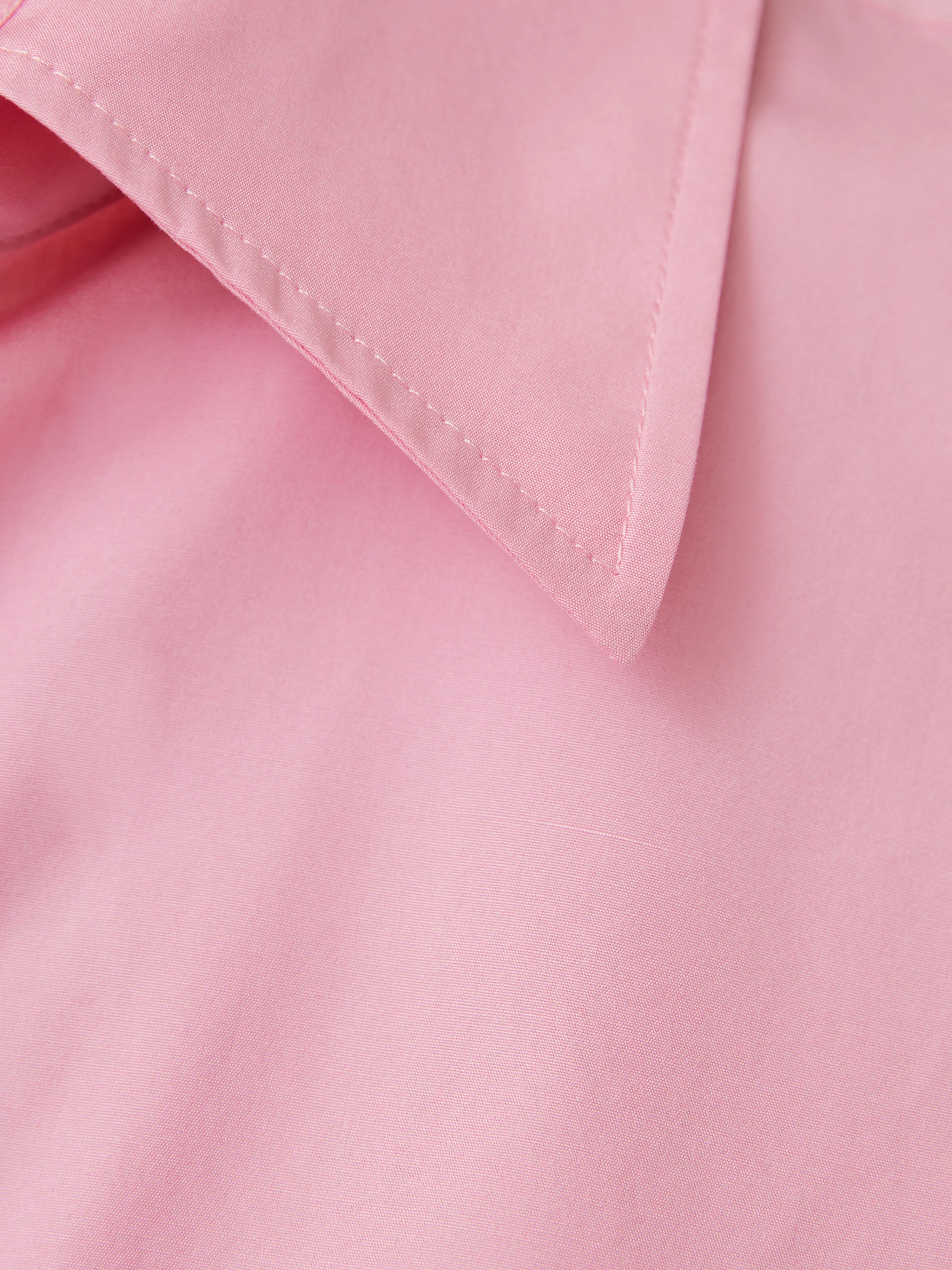 Cotton Poplin Shirt | Pink - Image 9
