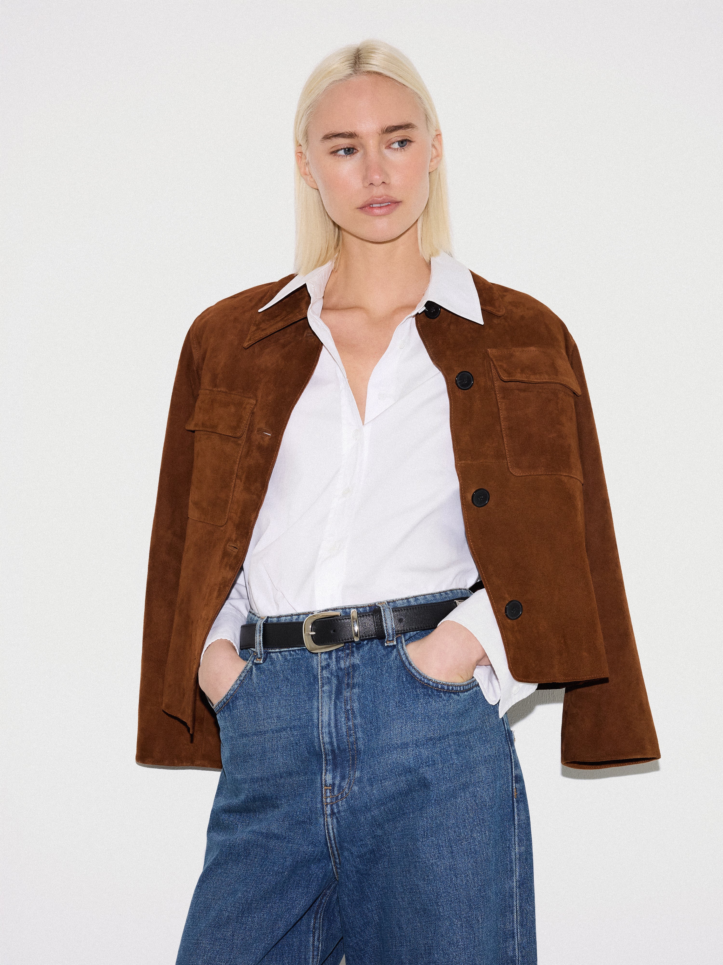 Cotton Poplin Shirt | White - Image 3