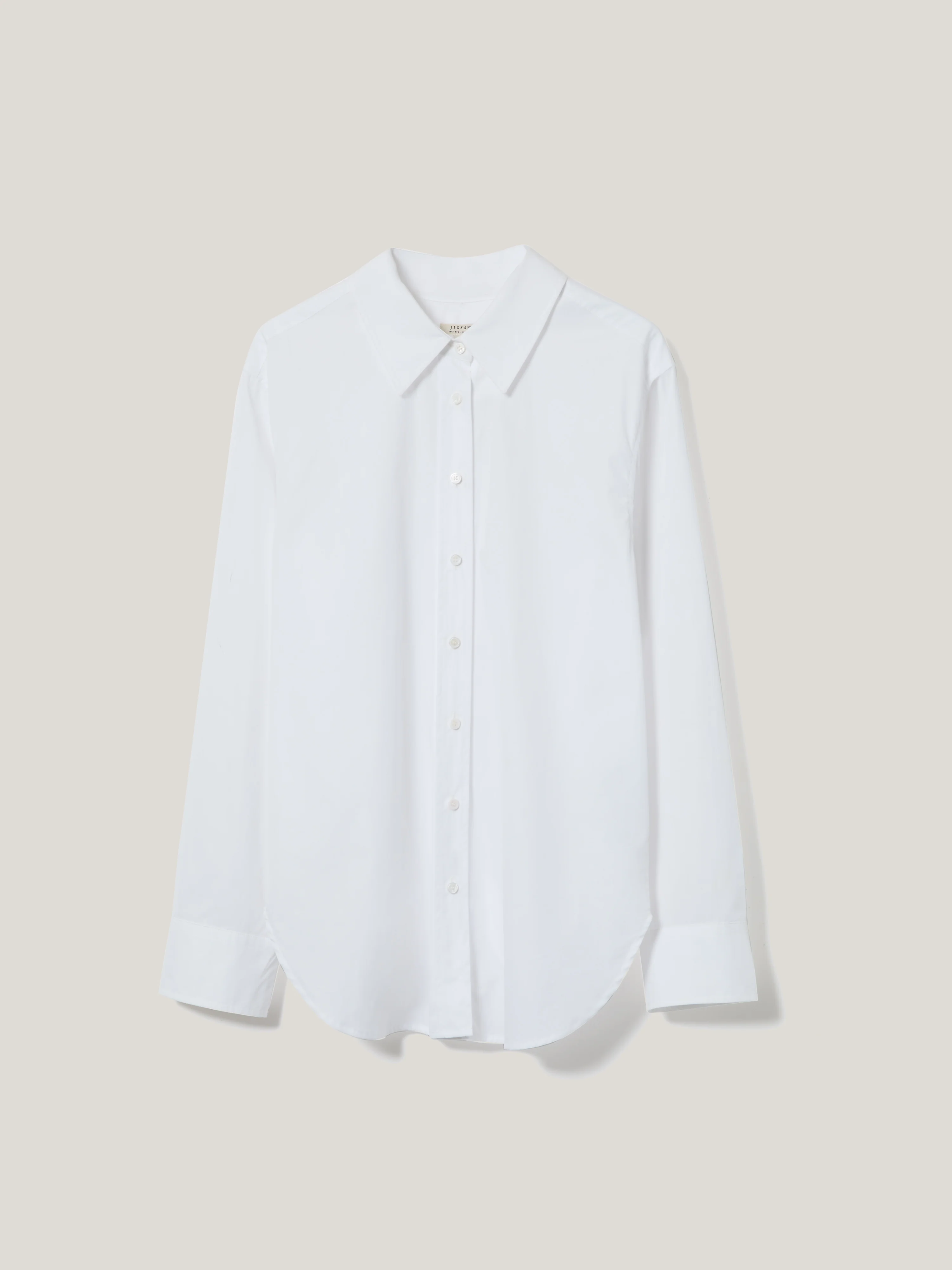 Cotton Poplin Shirt | White - Image 8