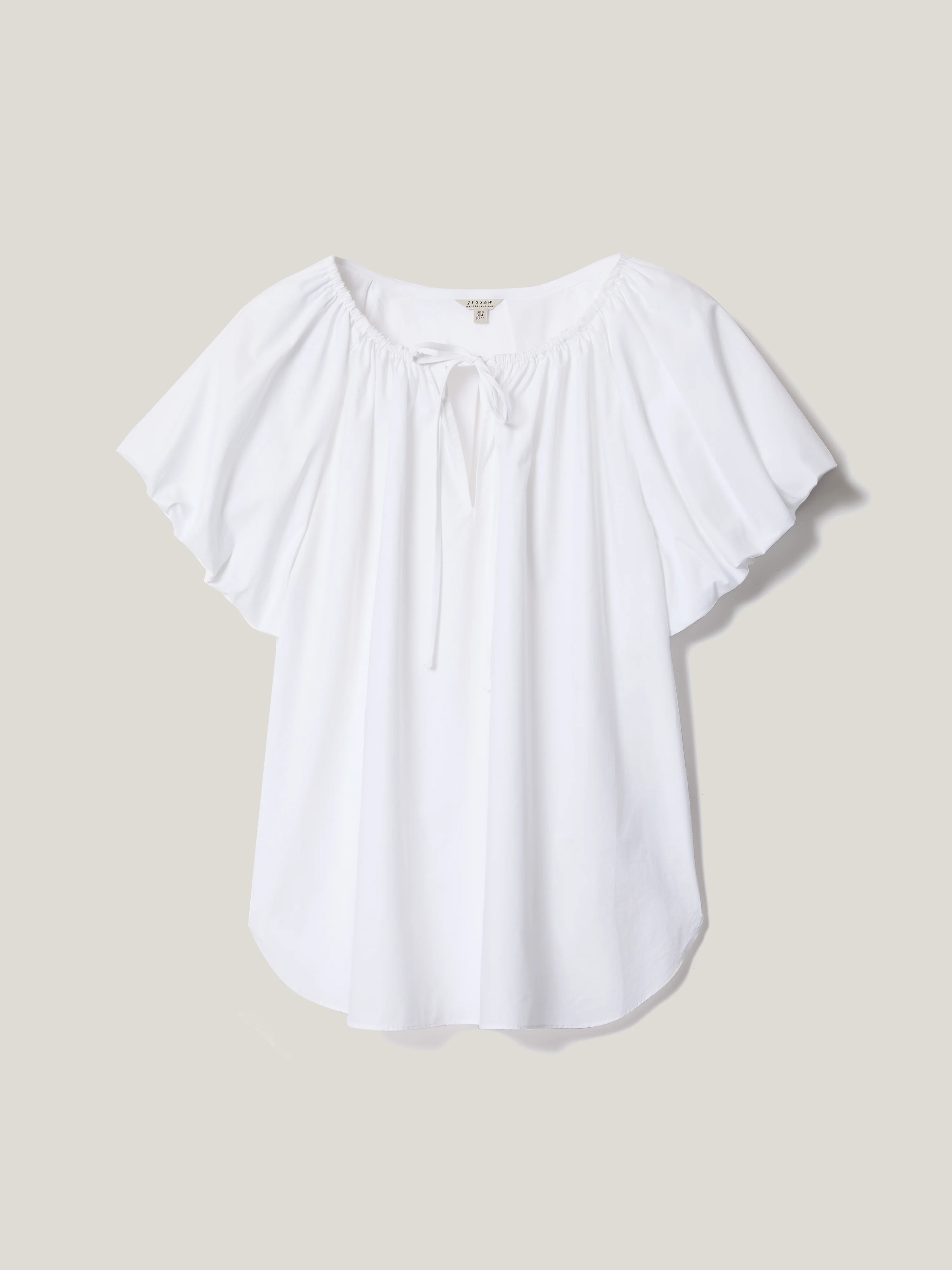 Cotton Puff Sleeve Top | White - Image 5
