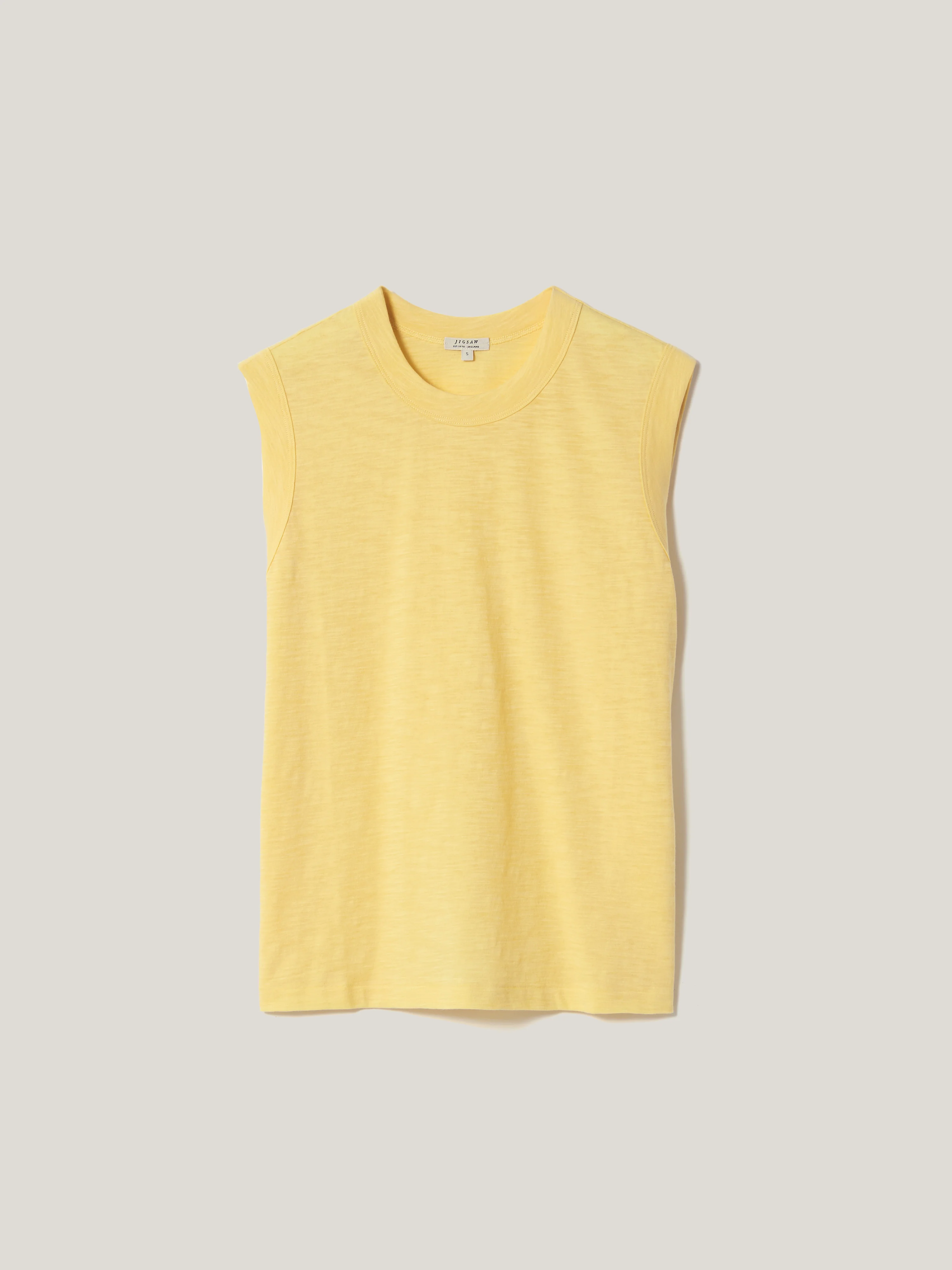 Cotton Slub Tank Top | Yellow - Image 6