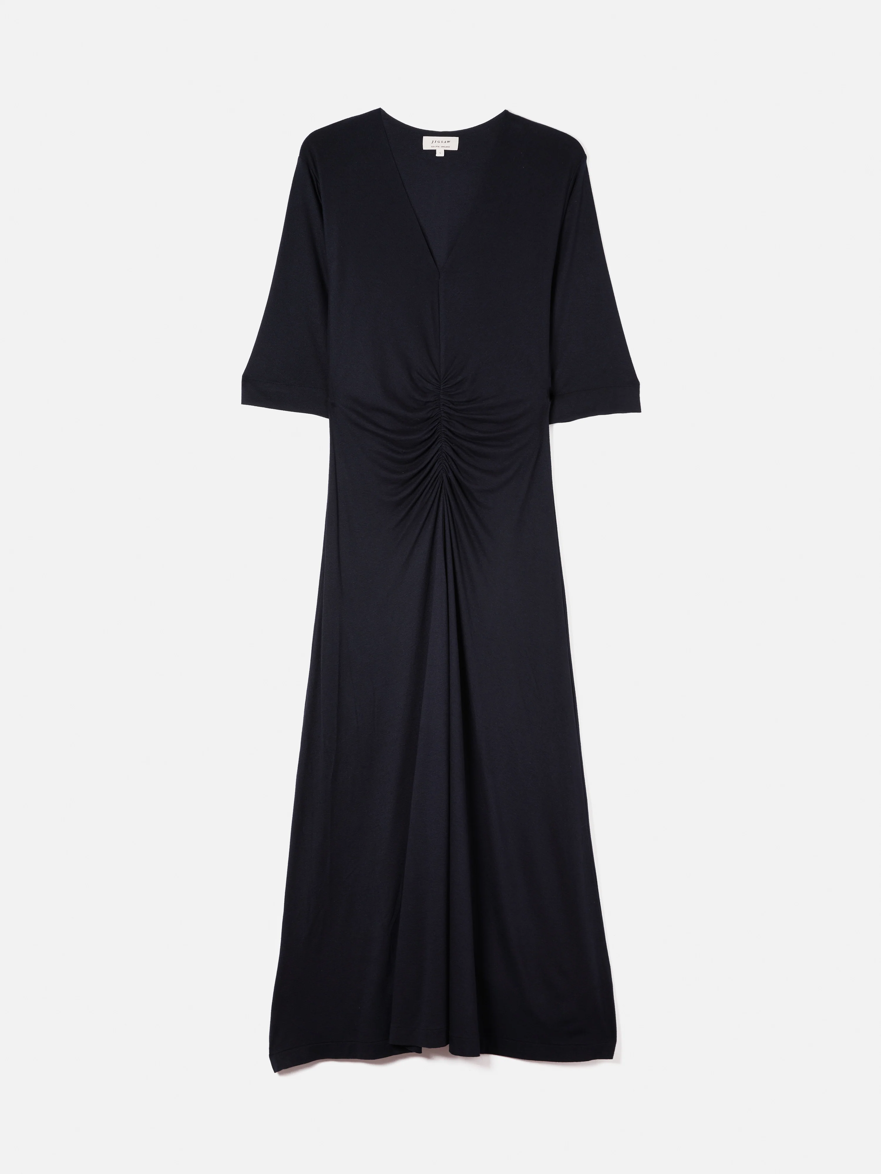 Crepe Handkerchief Dress | Navy - Image 8