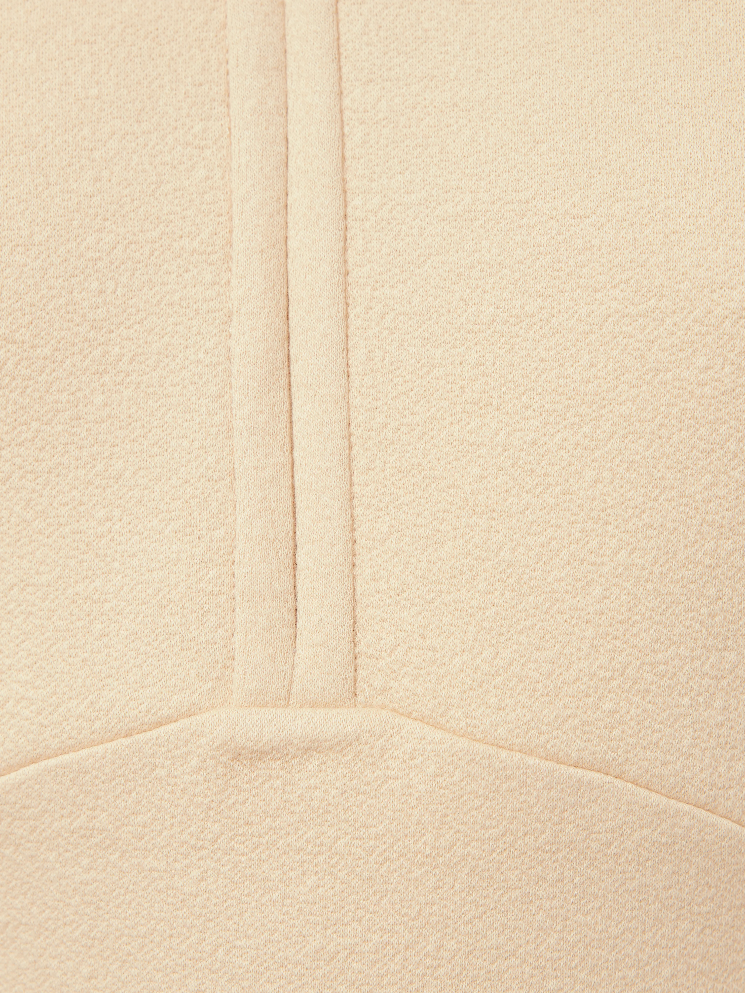 Crepe Jersey Zip Dress | Cream - Image 5