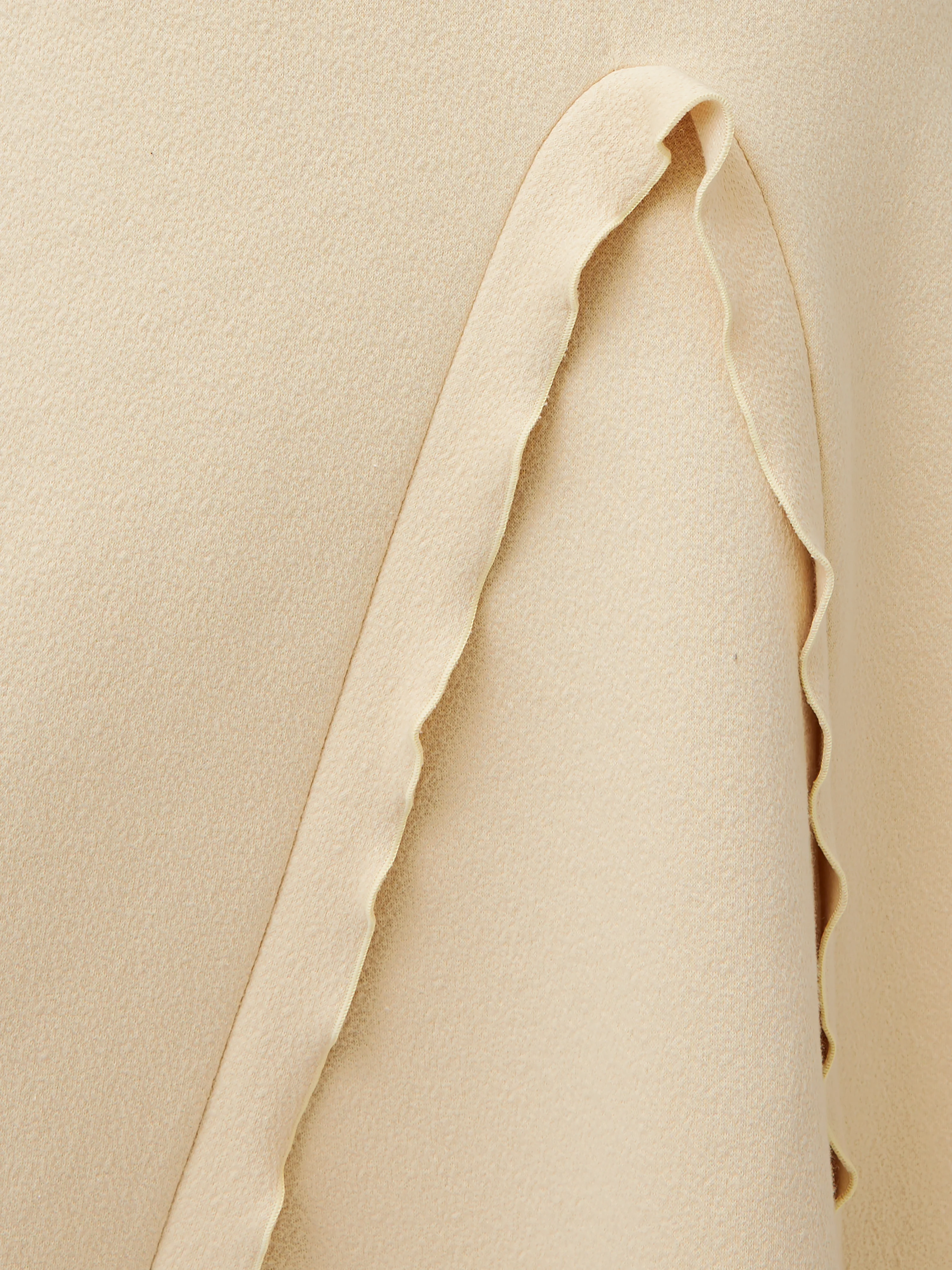 Crepe Scoop Neck Dress | Cream - Image 6