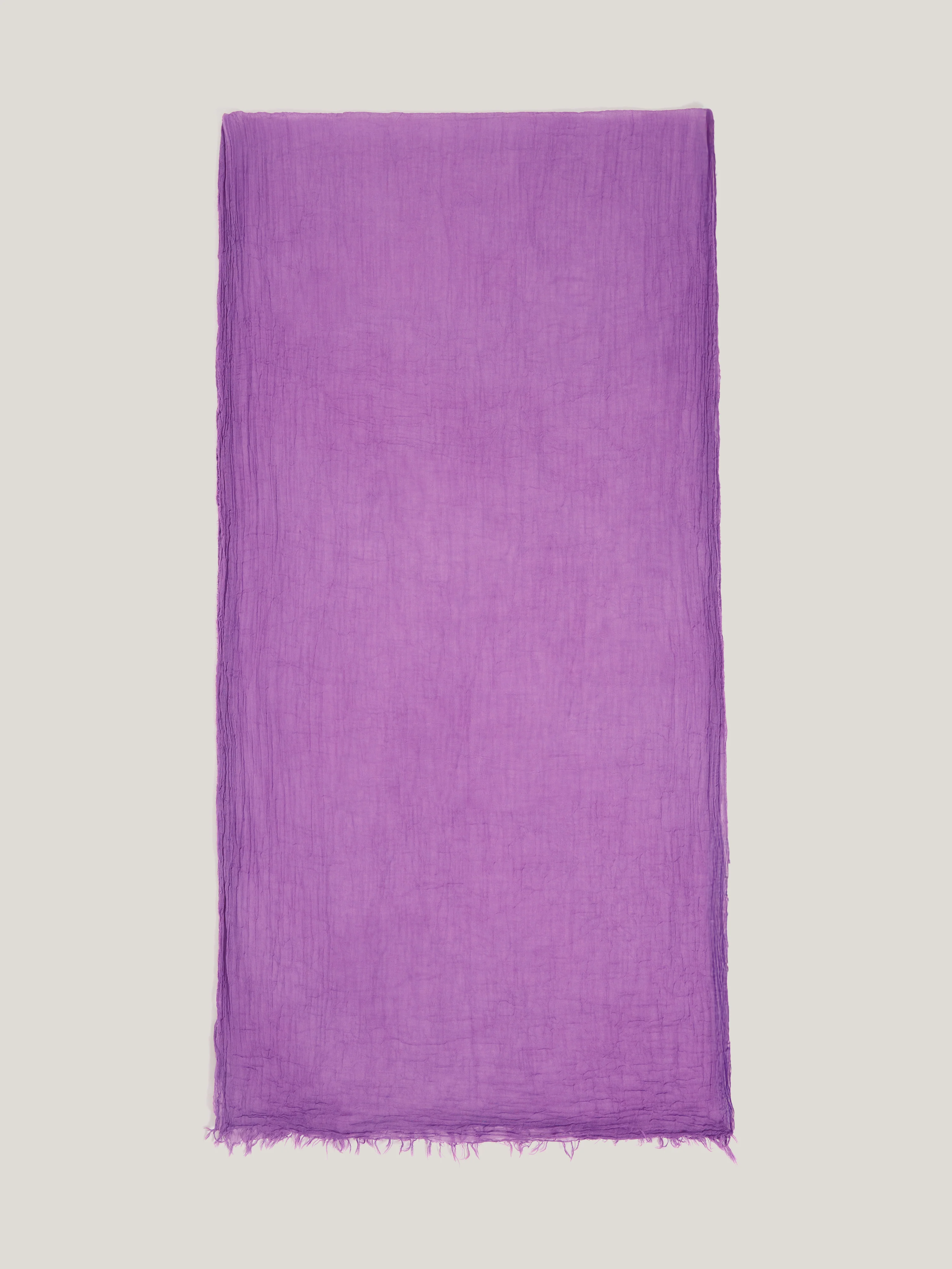 Crinkle Cotton Woven Scarf | Purple - Image 3