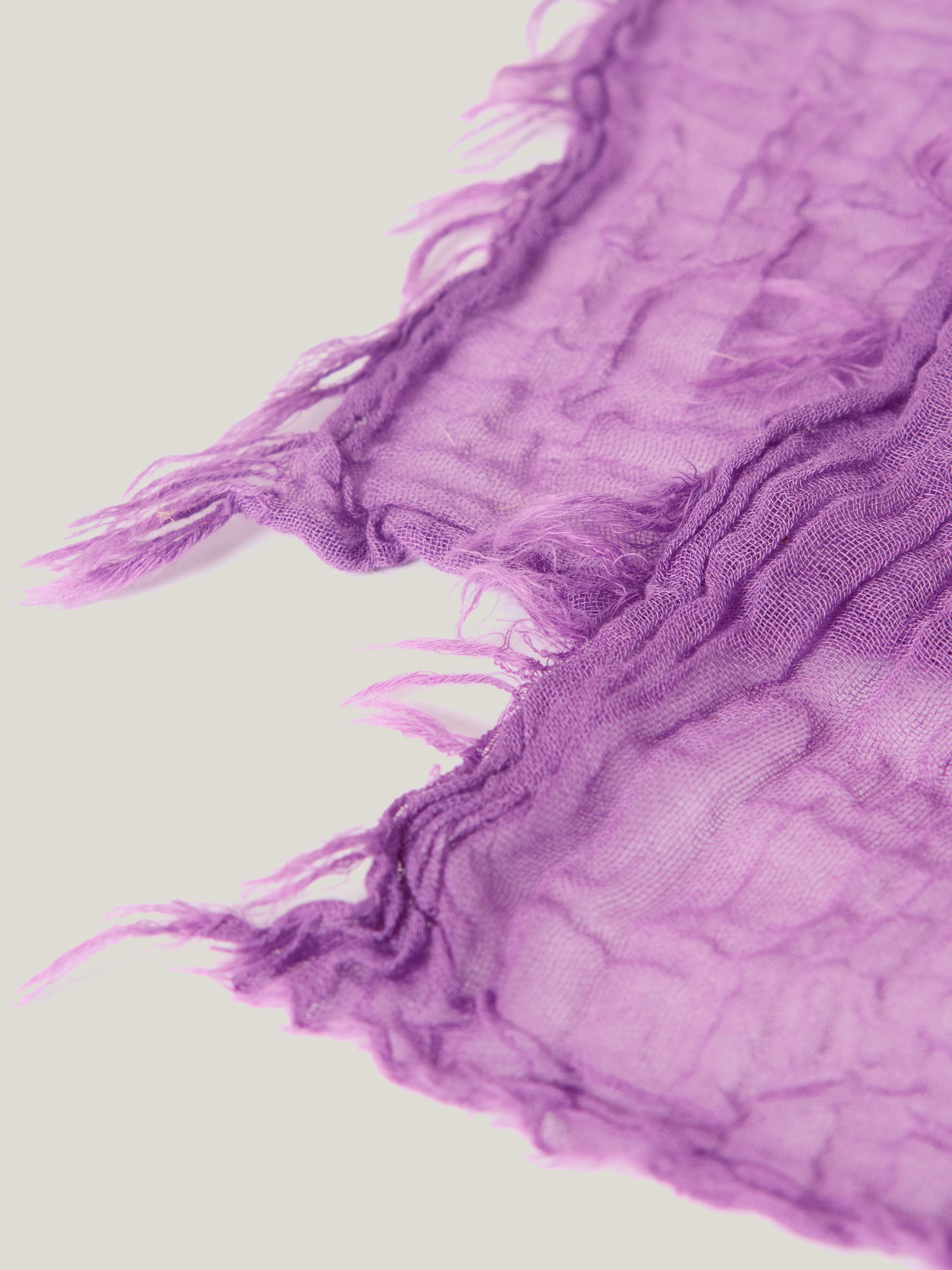 Crinkle Cotton Woven Scarf | Purple - Image 5