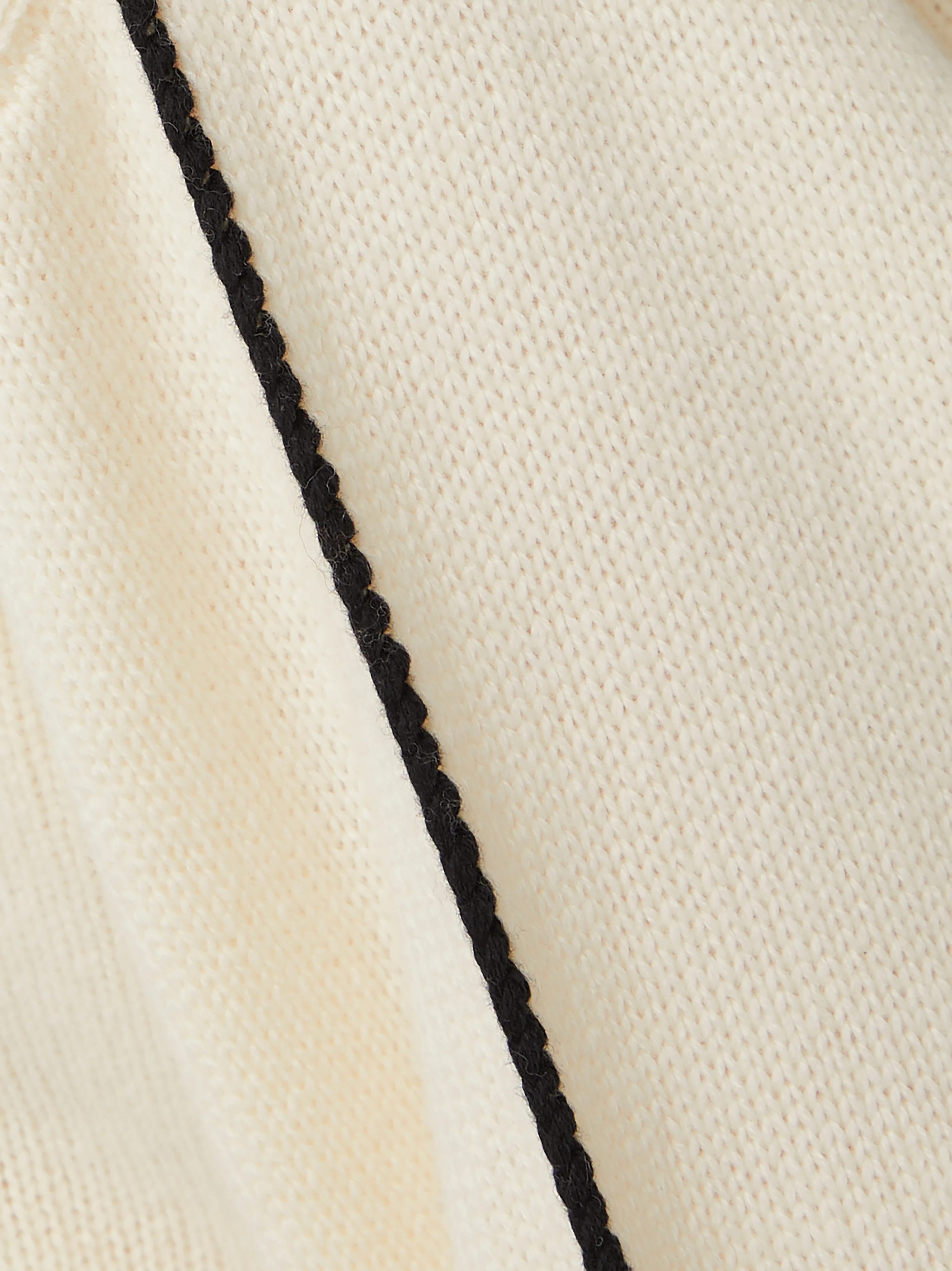 Crochet Trim Kimono Jumper | Cream - Image 8
