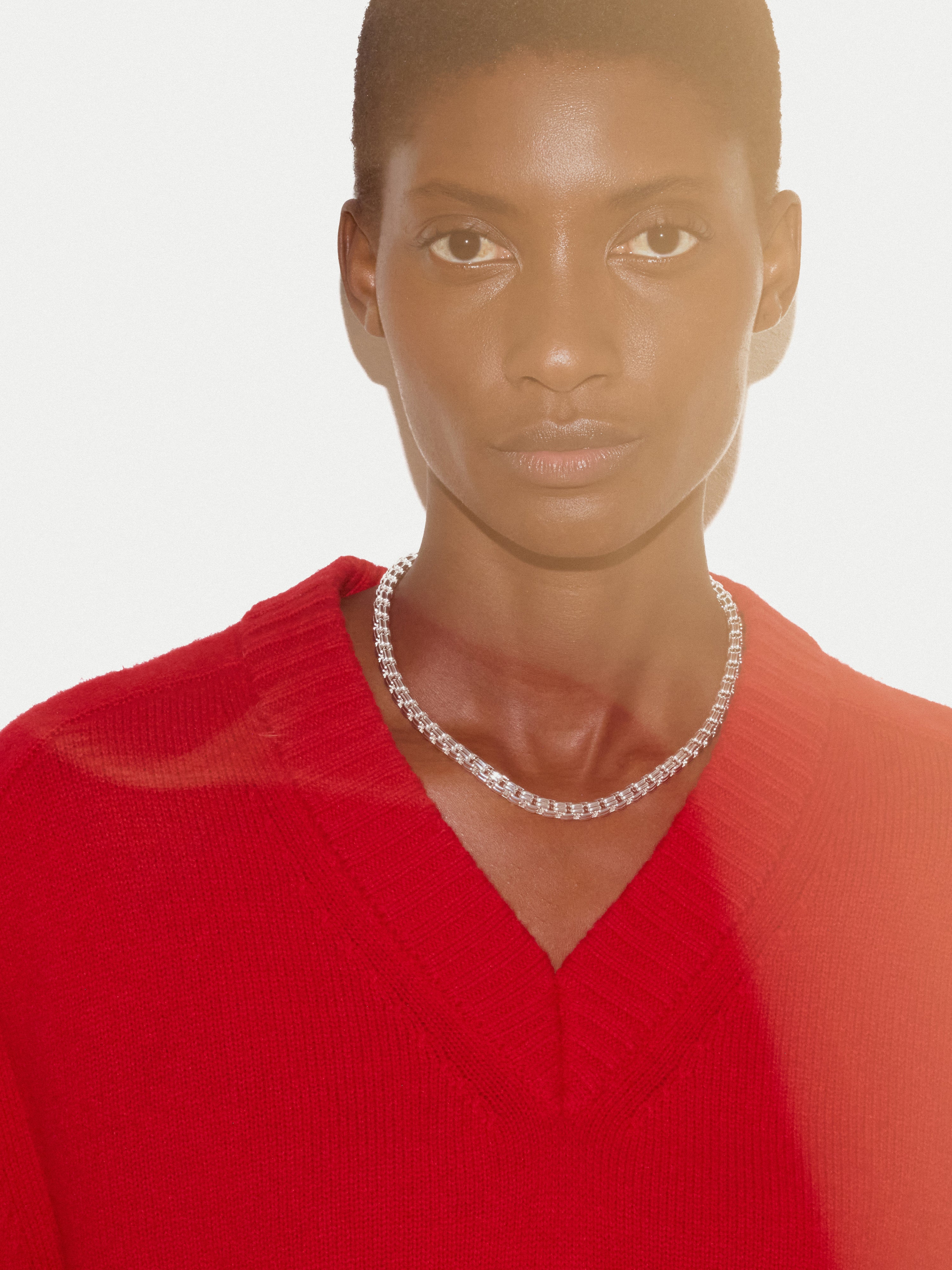 Cube Chain Necklace | SILVER - Image 2