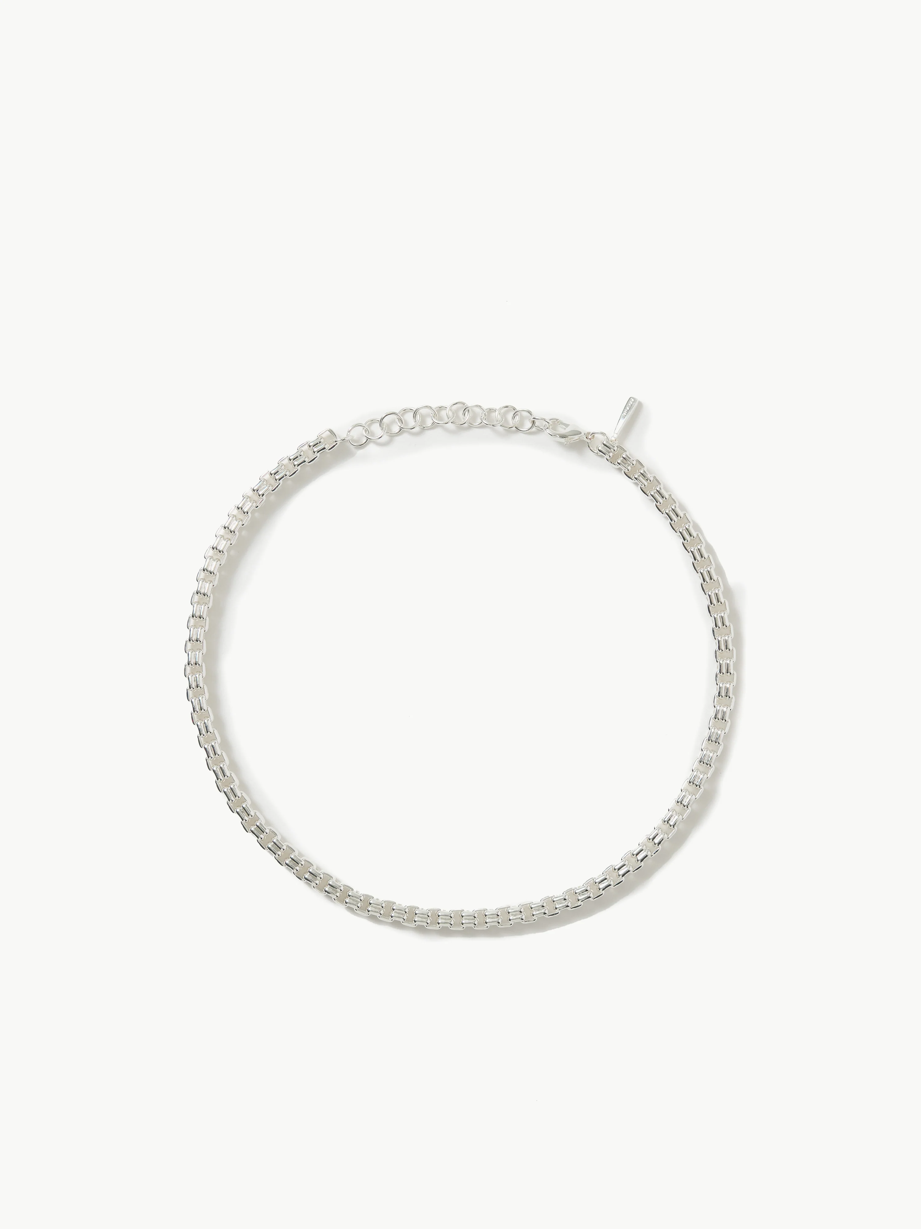 Cube Chain Necklace | SILVER - Image 5