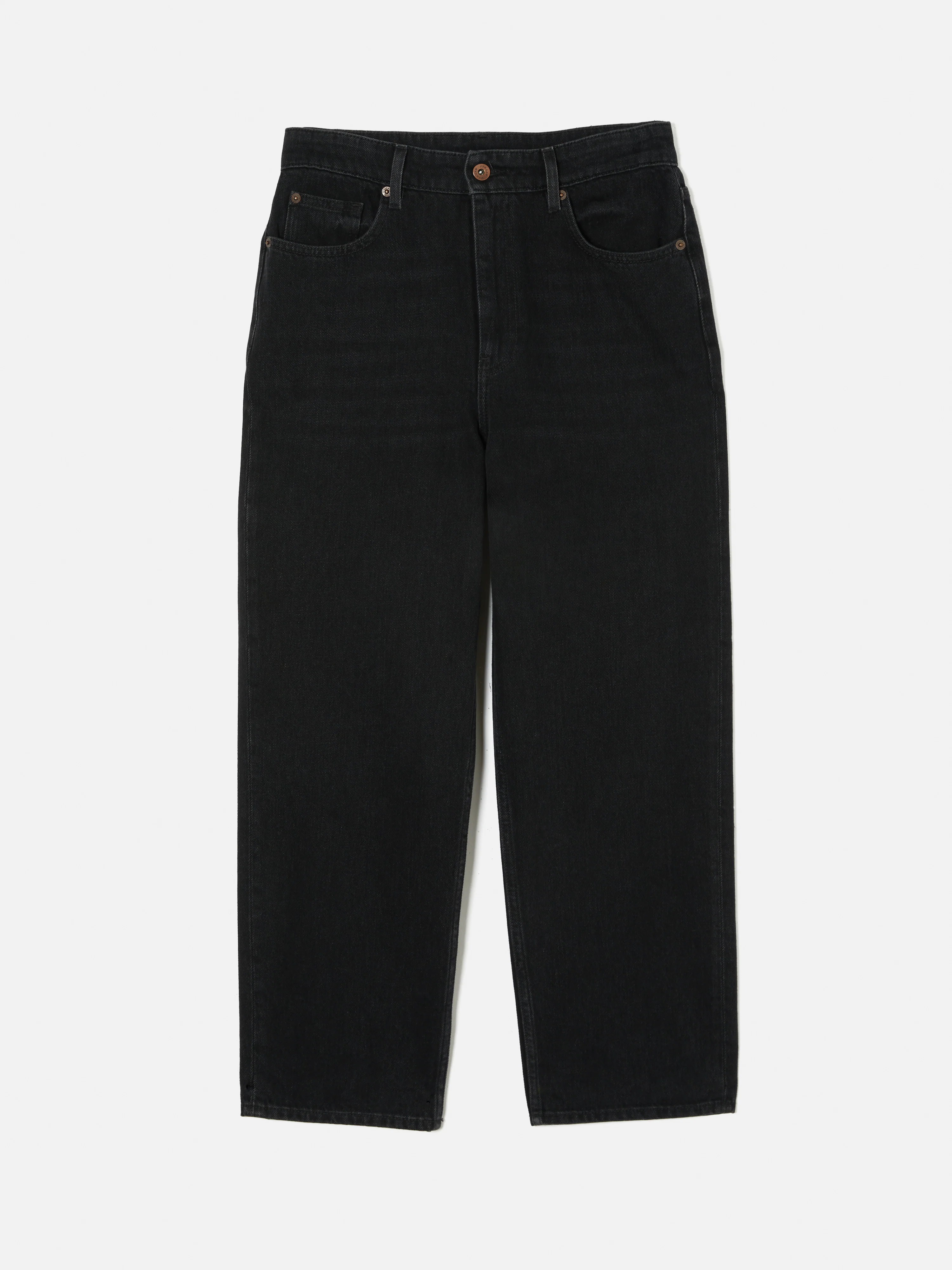 Delmont Cropped Tapered Jean | Washed Black - Image 5