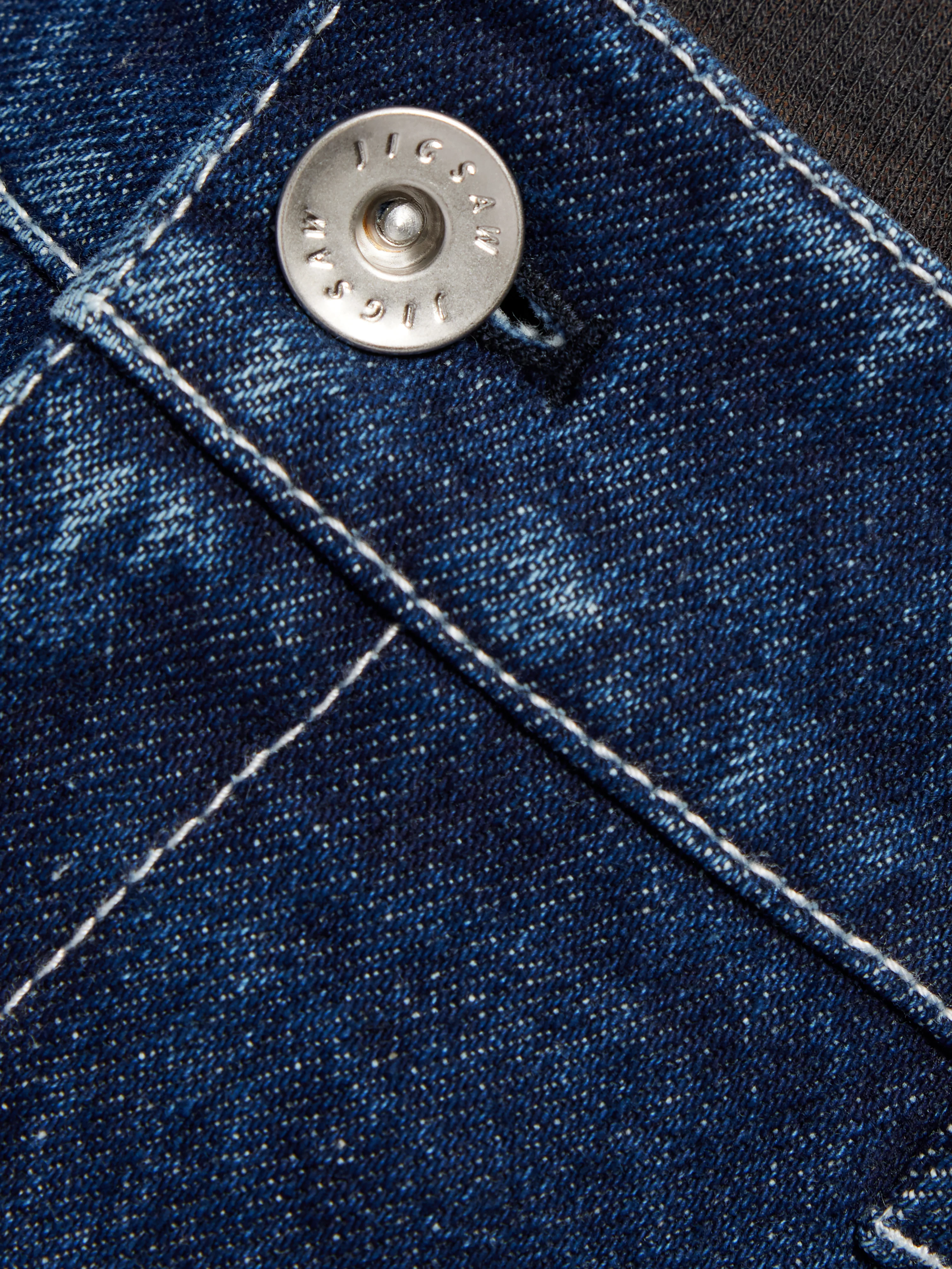 Denim Contrast Stitch Short | Indigo - Image 7