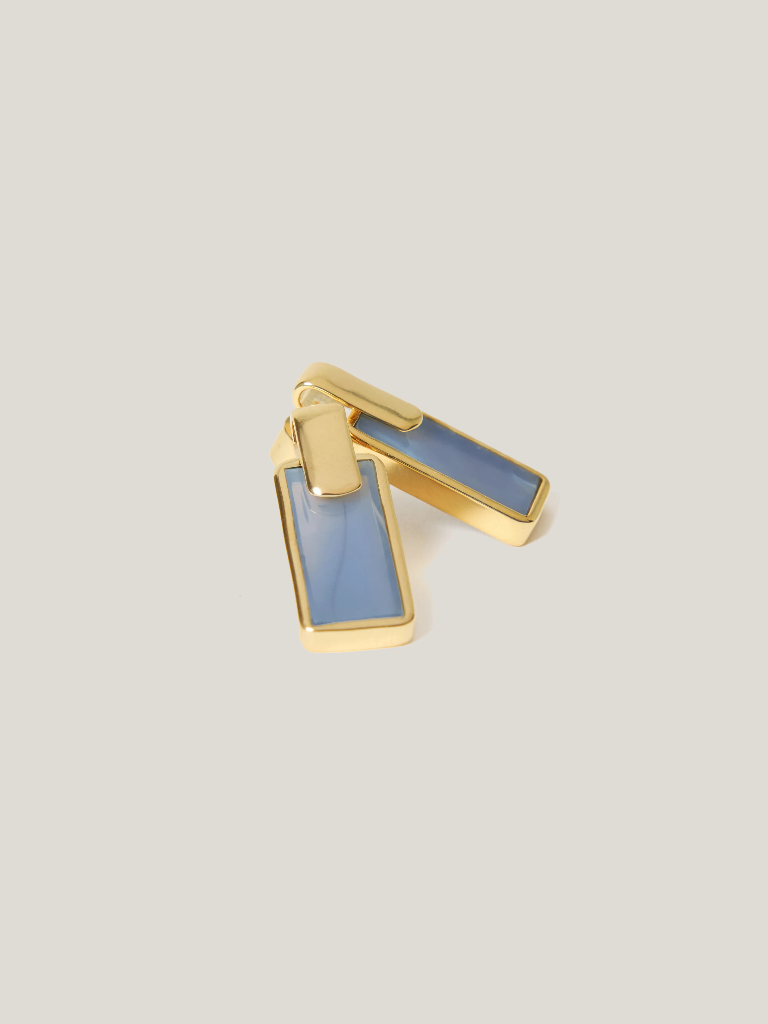 Denim Opal Stud Earring | Blue - Image 3