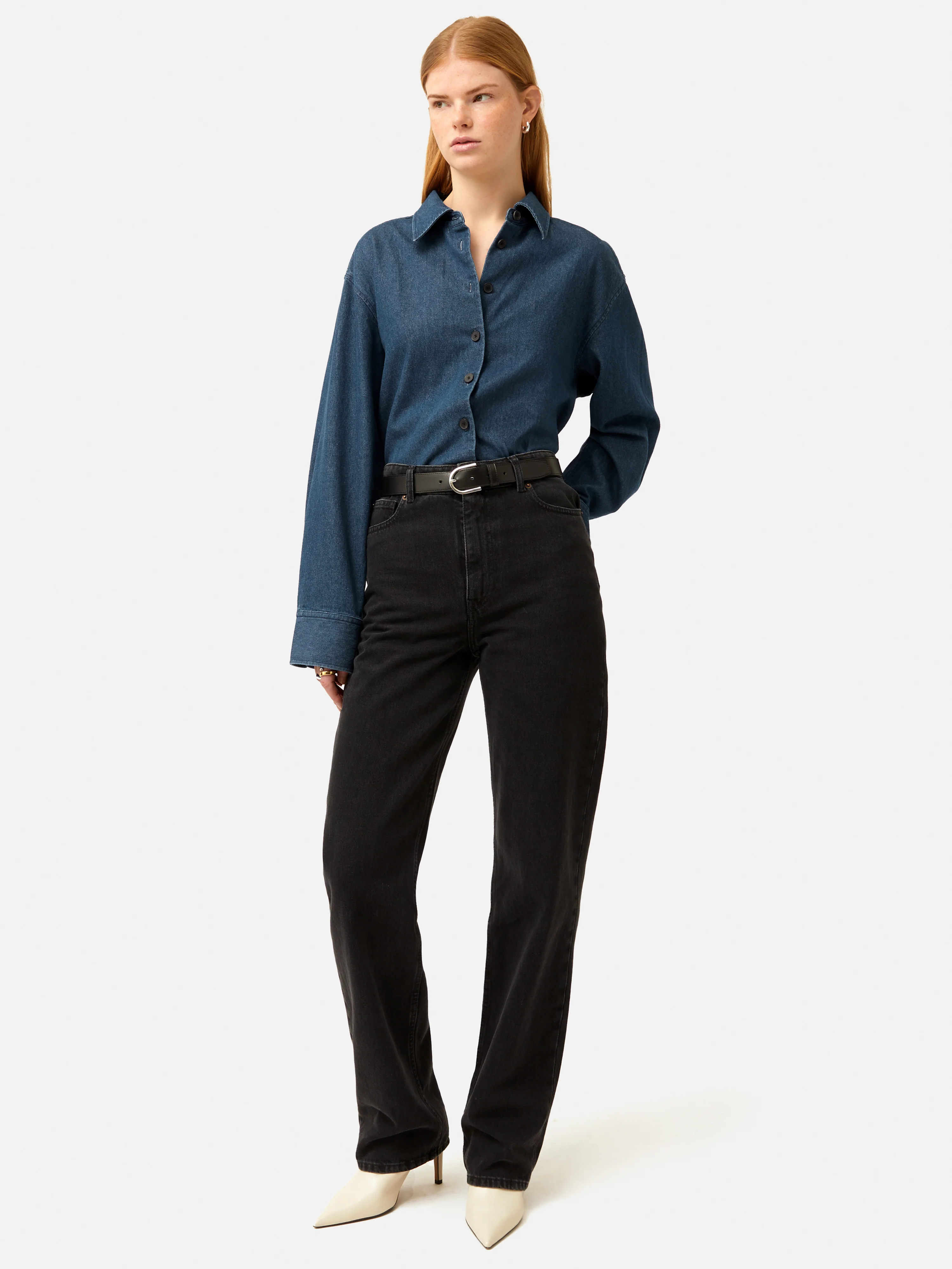 Denim Relaxed Shirt | Indigo - Image 7