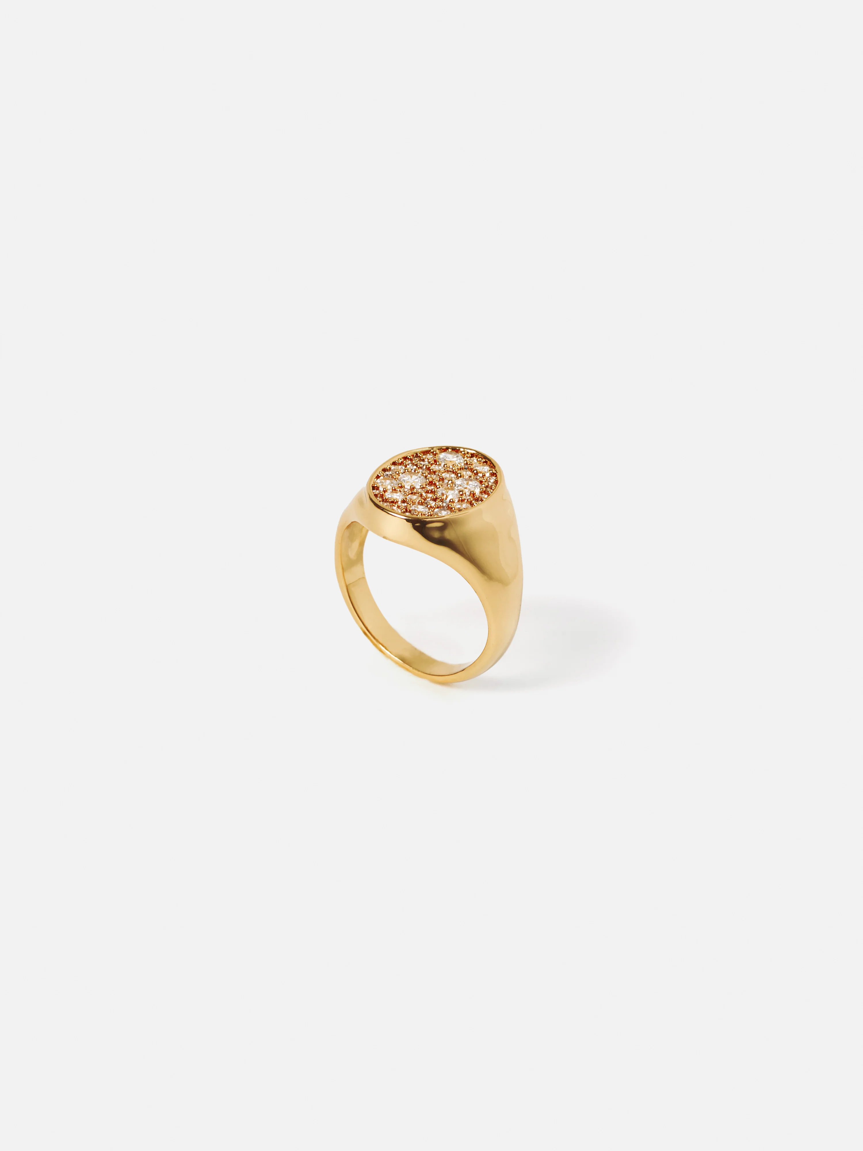 Diamante Signet Ring | Gold - Image 3