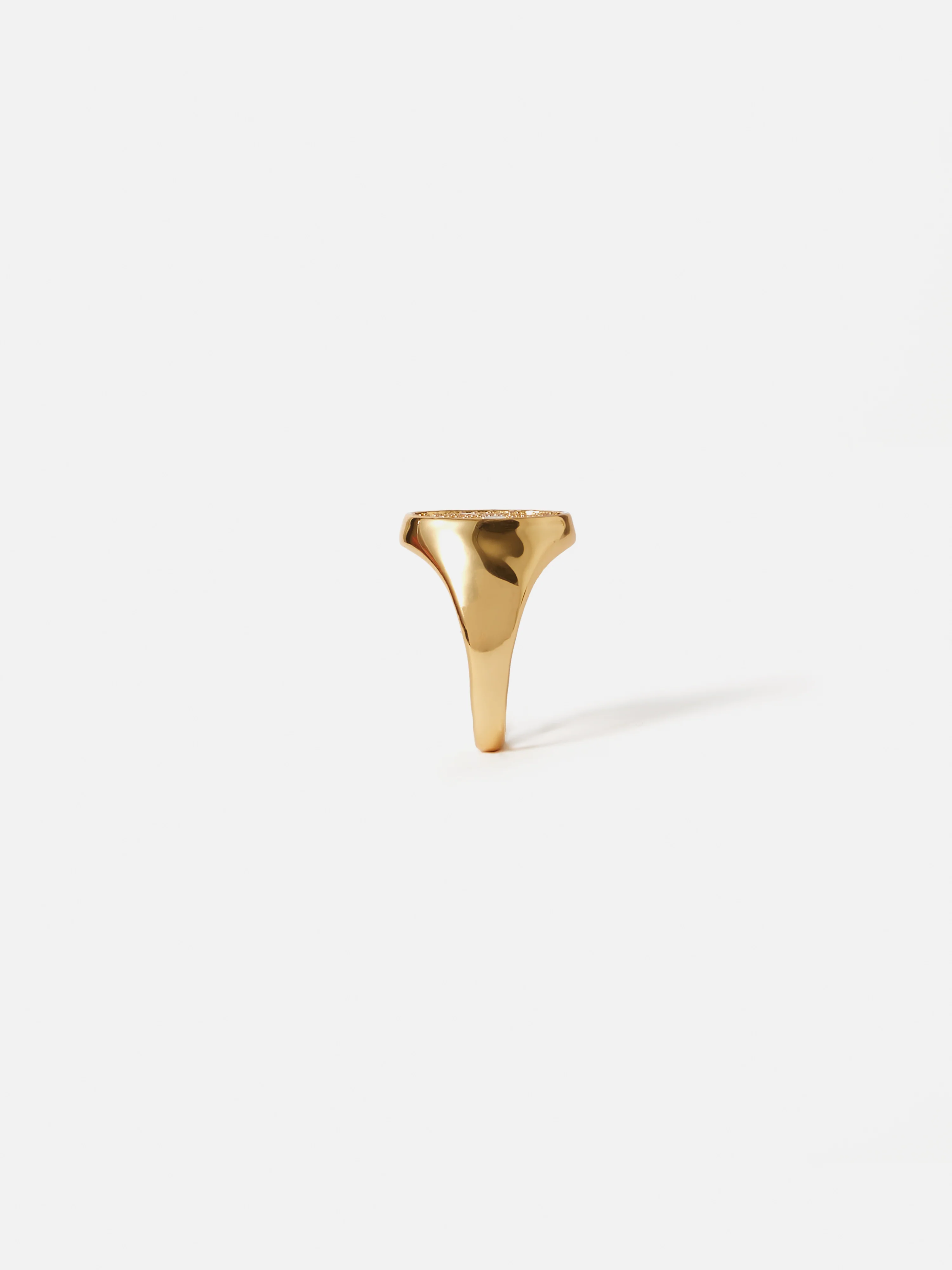 Diamante Signet Ring | Gold - Image 4