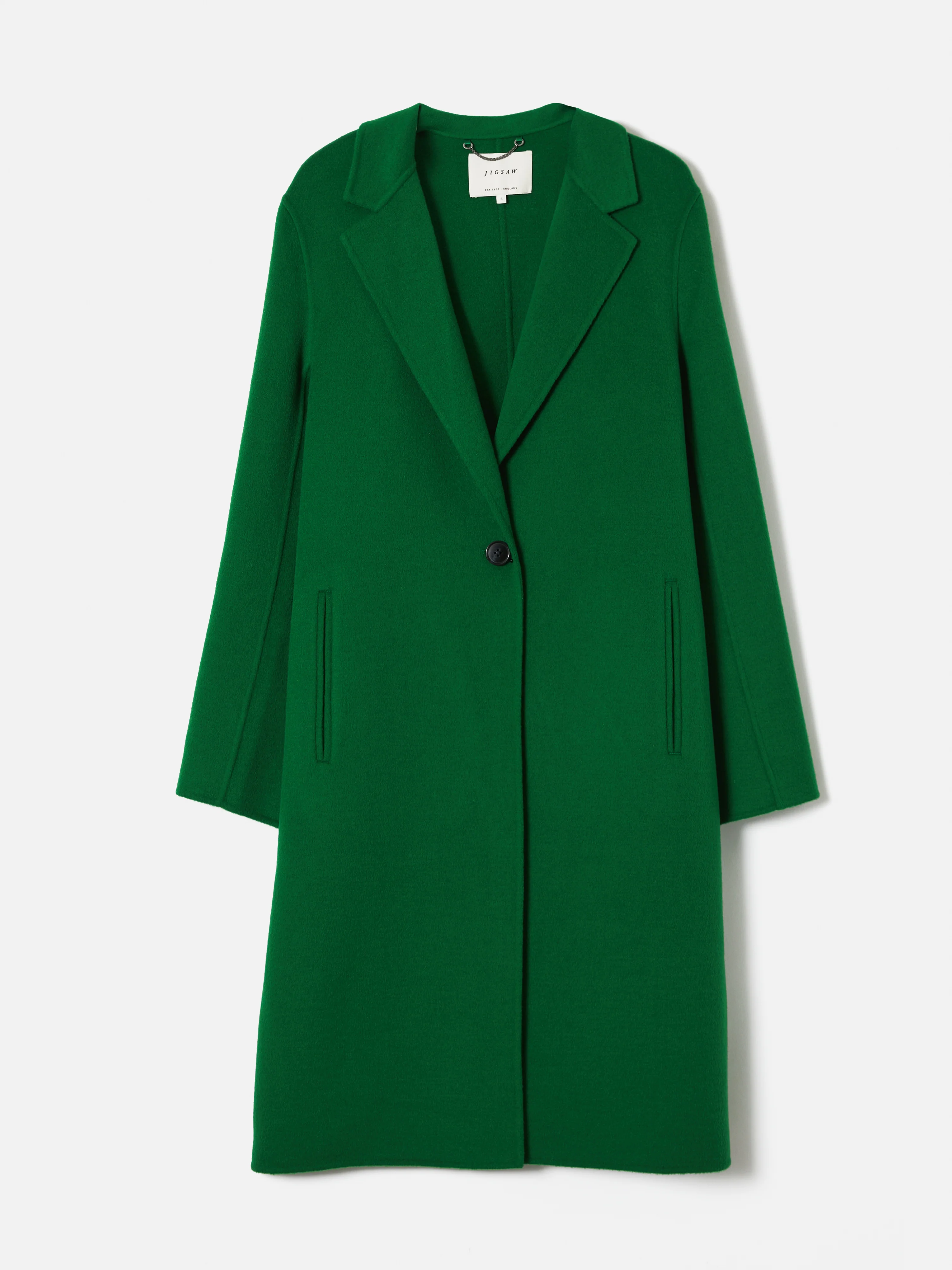 Double Face Wool Coat | Green - Image 7