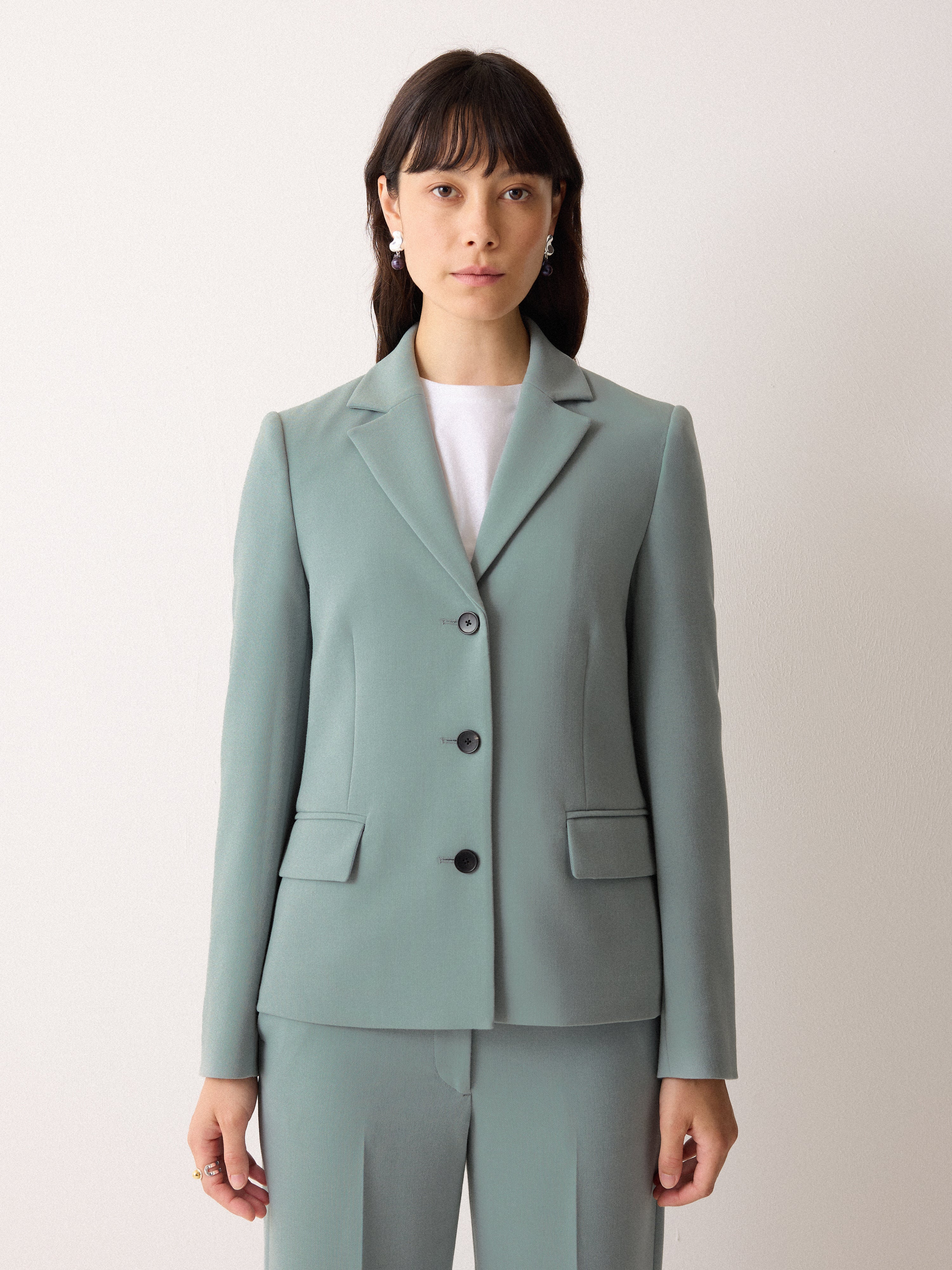 Ellis Modern Crepe Blazer | Blue - Image 4