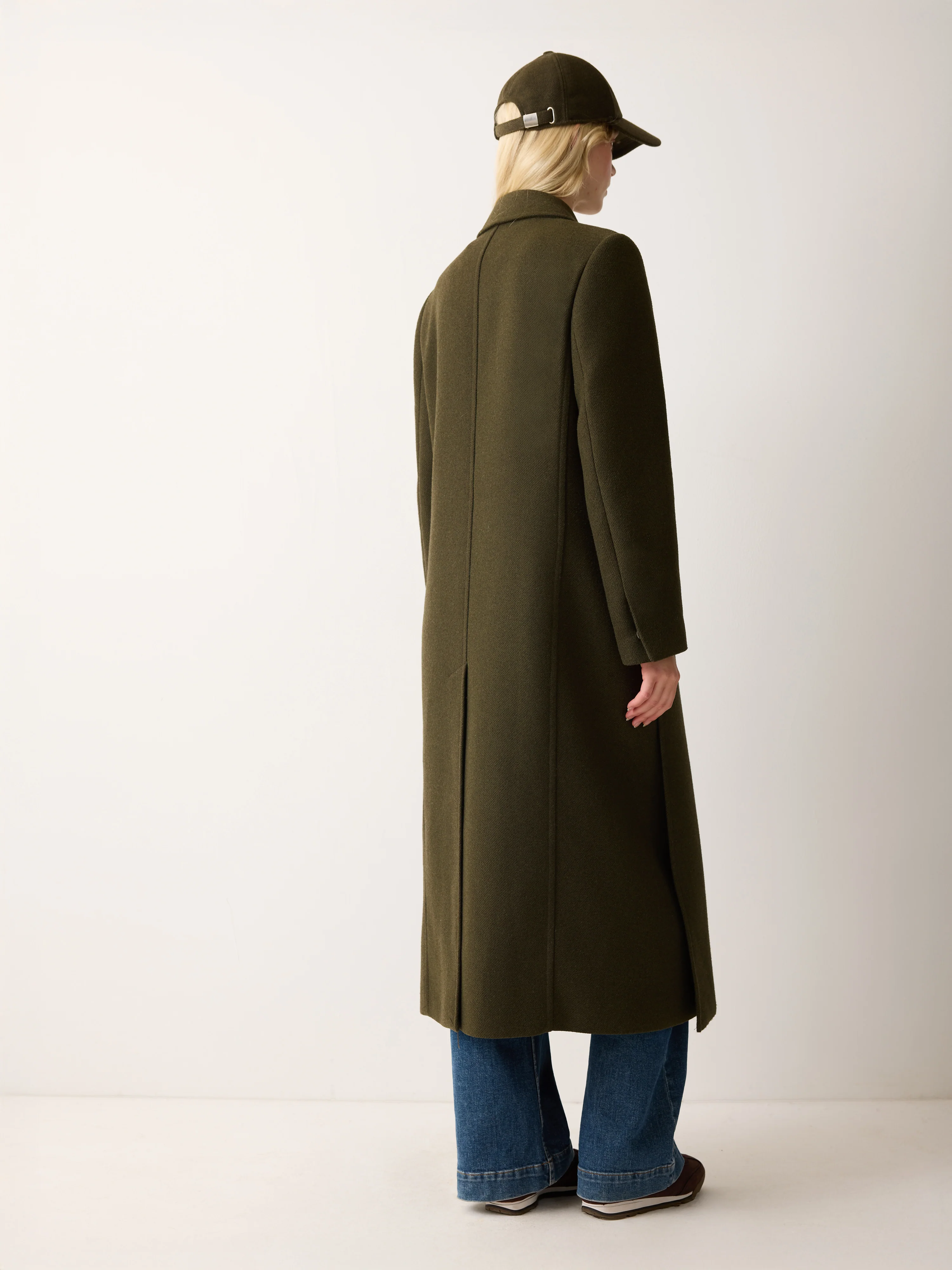 Farringdon Side Split Coat | Khaki - Image 4