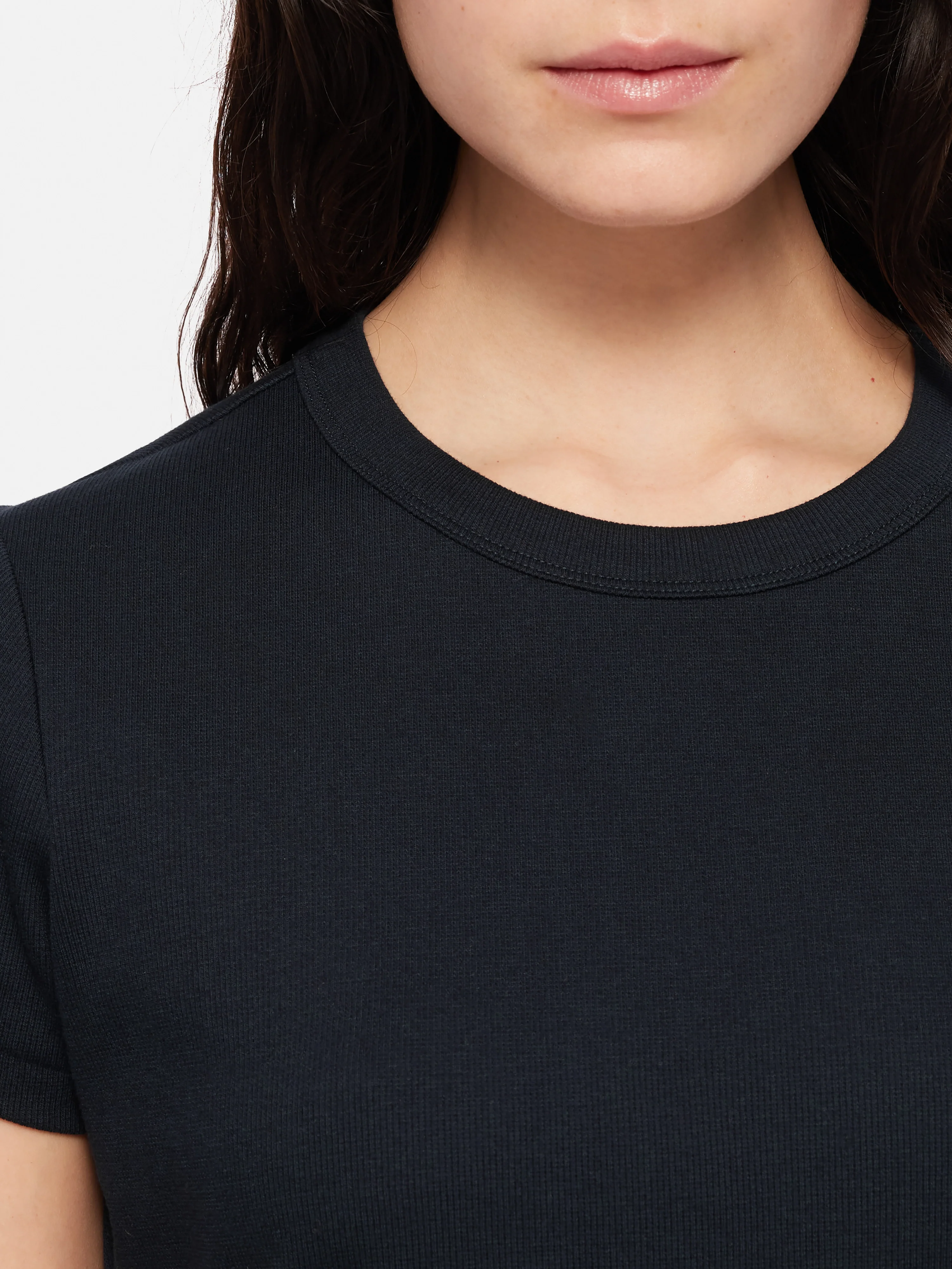 Fine Cotton Tee | Navy - Image 2
