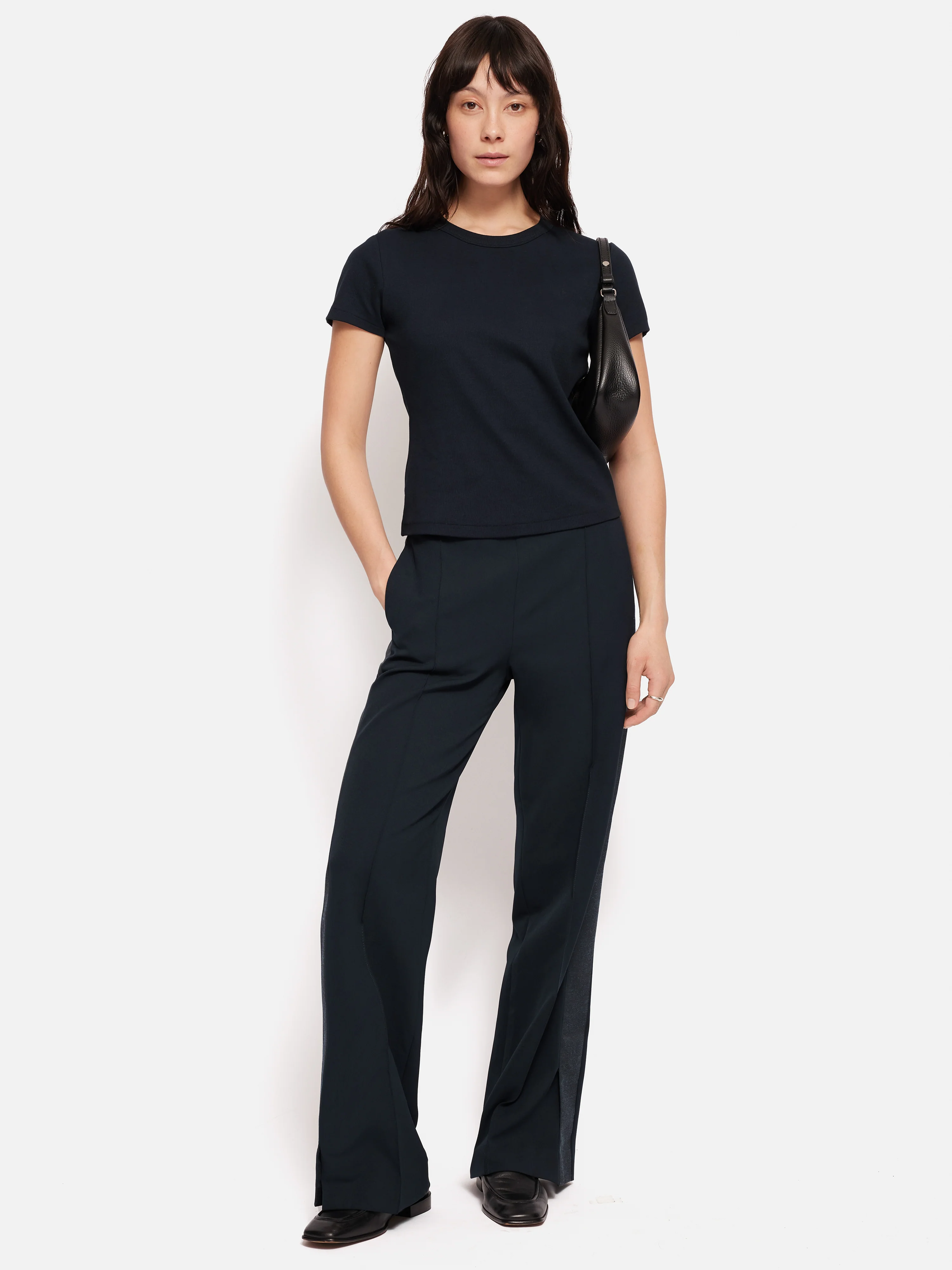 Fine Cotton Tee | Navy - Image 3
