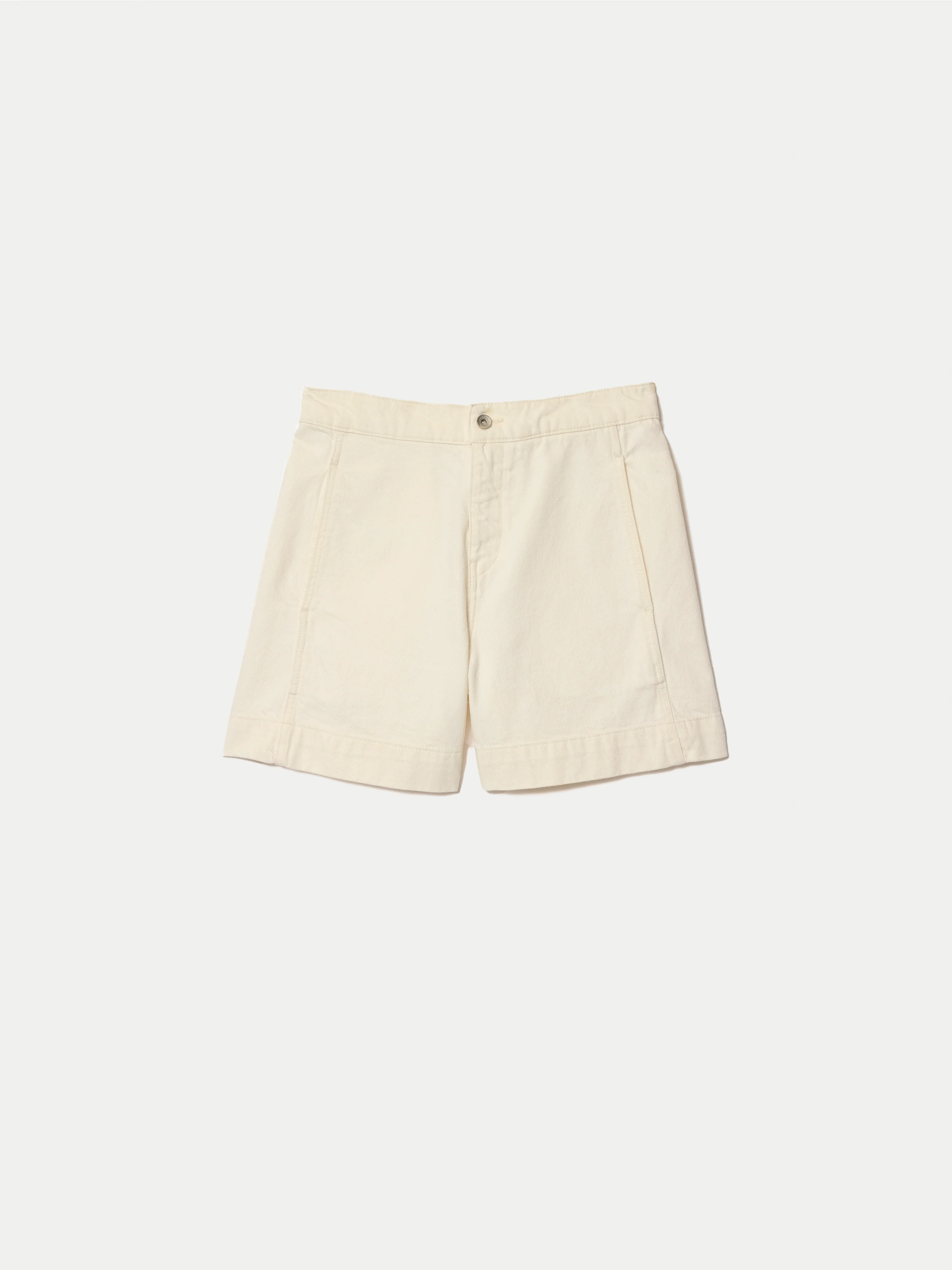 Finton Denim Seam Detail Short | Ecru - Image 6