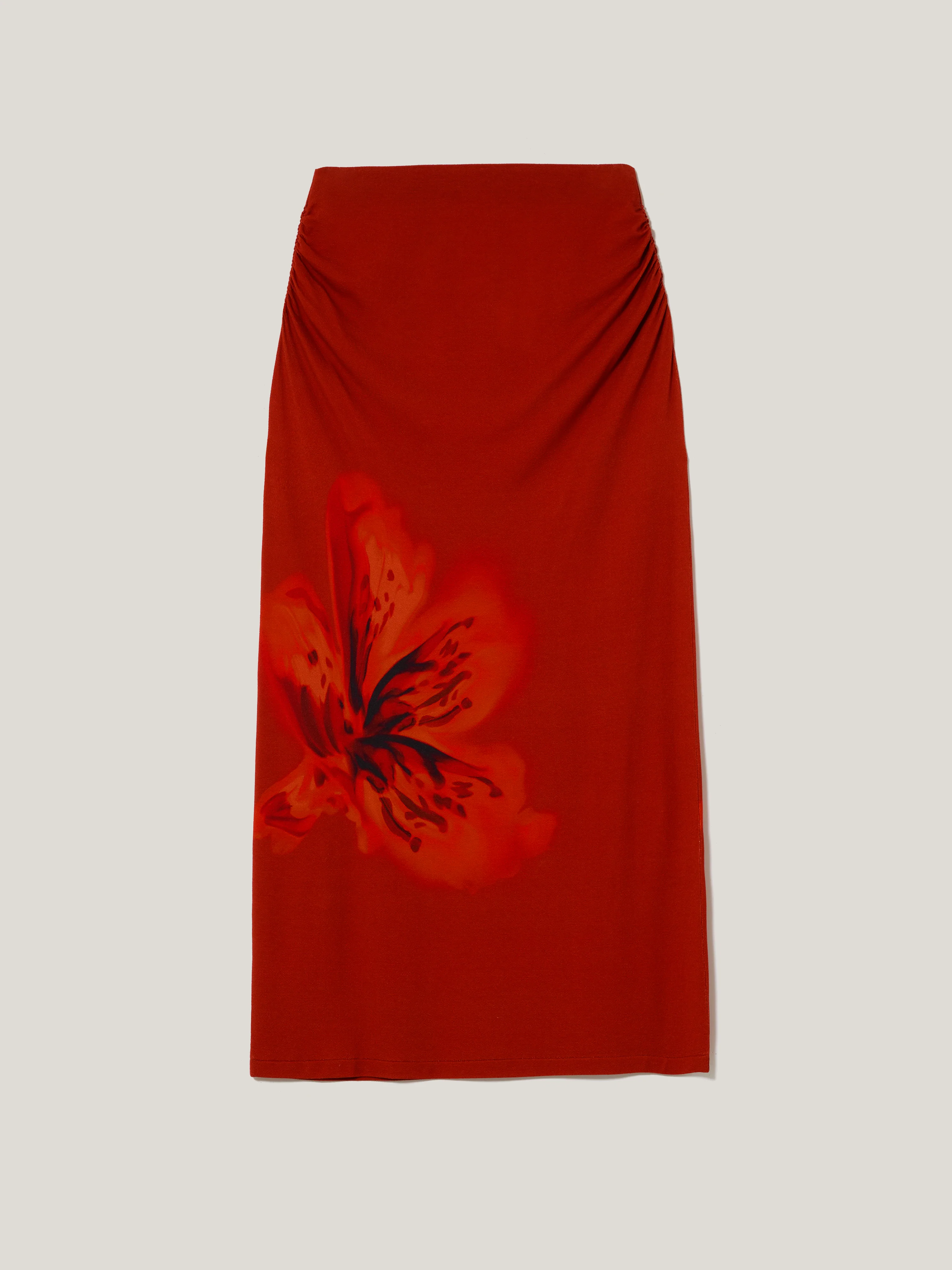 Fire Flower Jersey Skirt | Red - Image 7