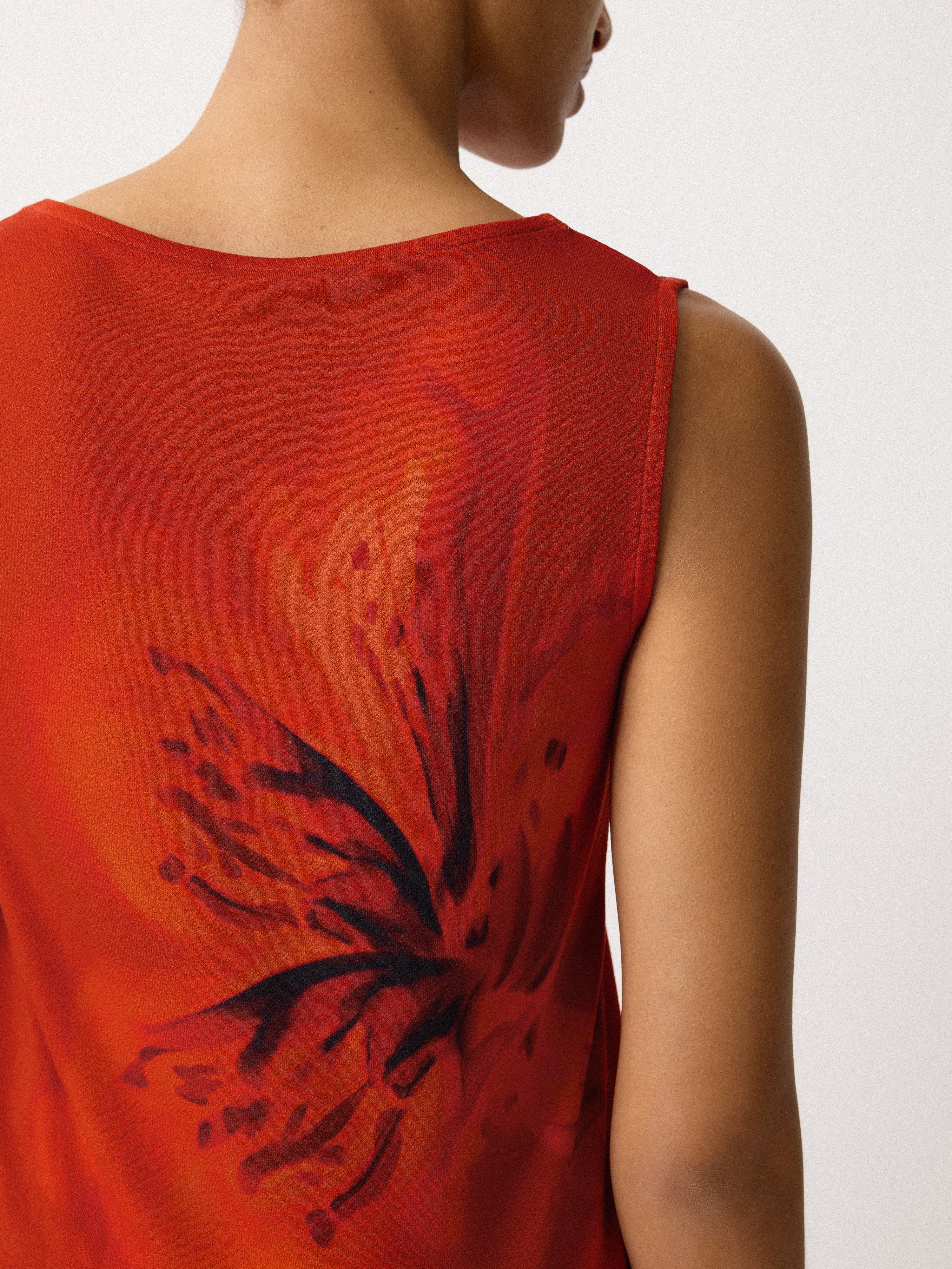 Fire Flower Jersey Top | Red - Image 4