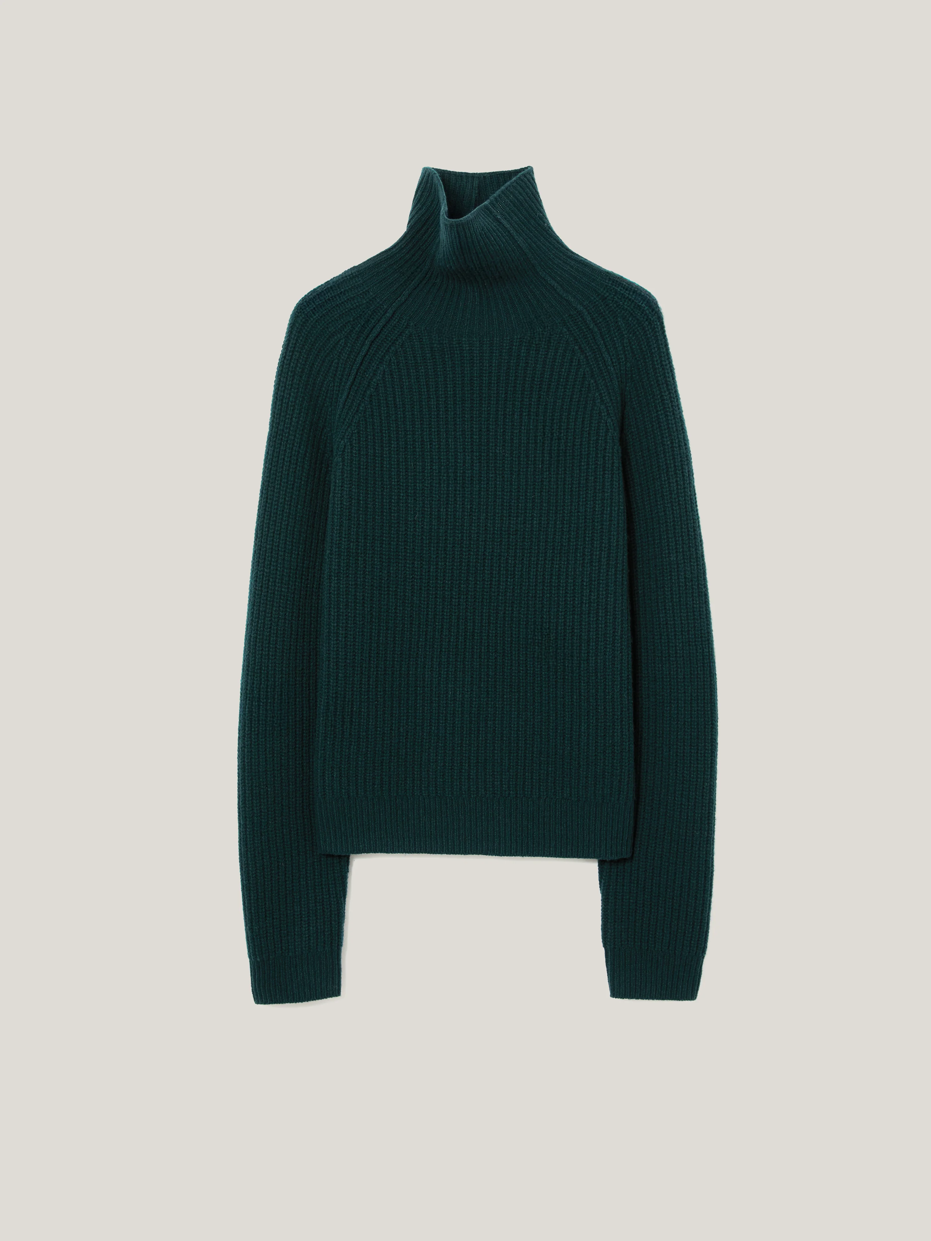 Fishermans Rib Jumper | Green - Image 5