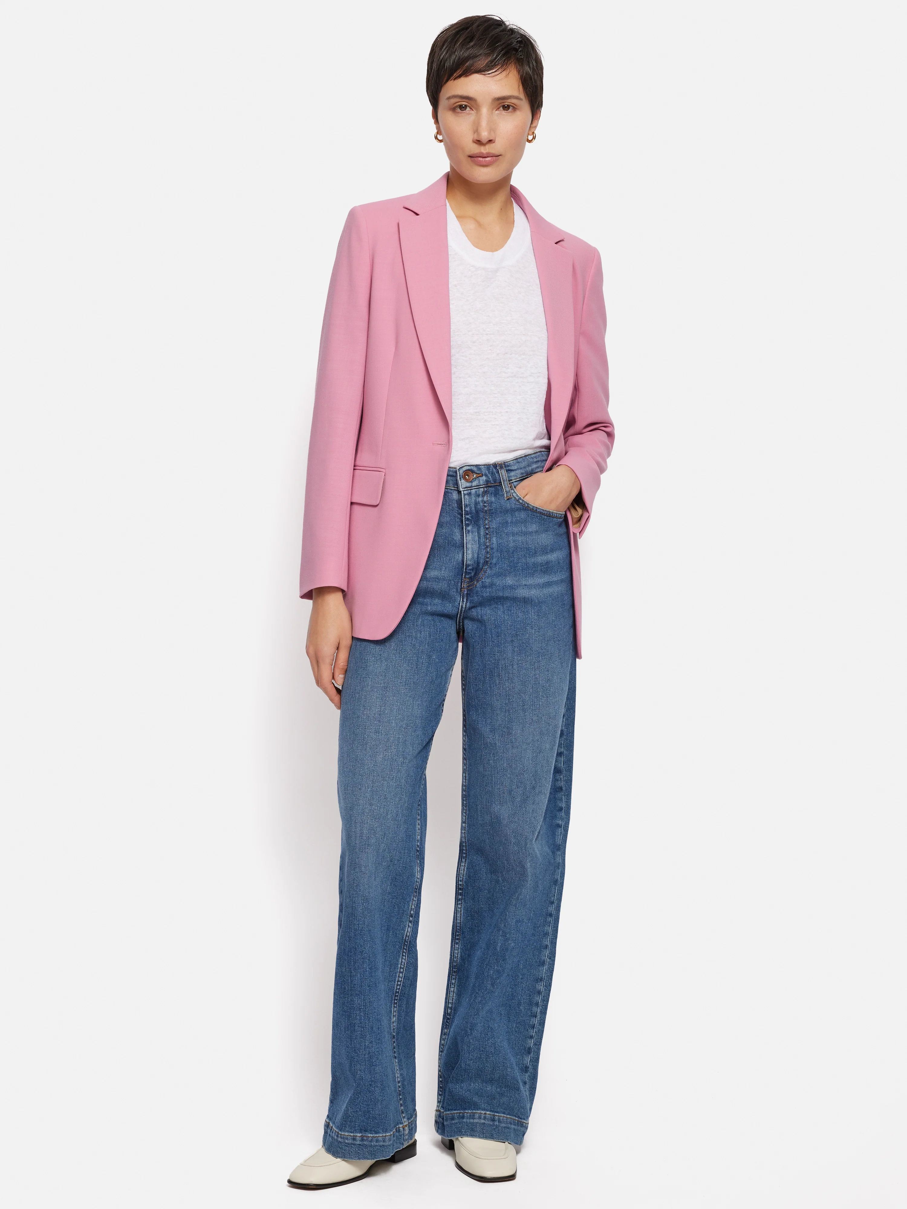 Fluid Twill Knox Jacket | Pink - Image 7