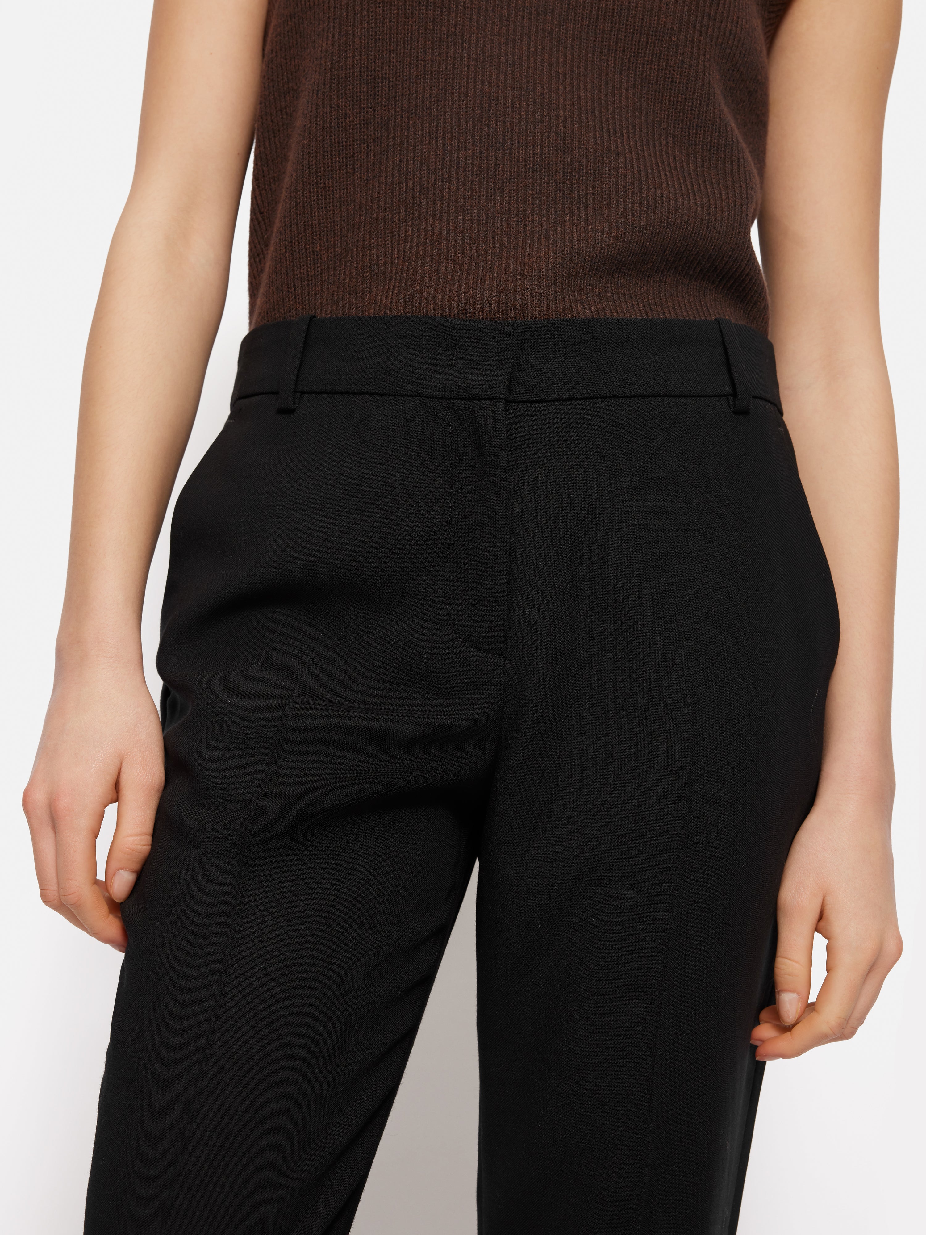 Fluid Twill Palmer Trouser | Black - Image 3