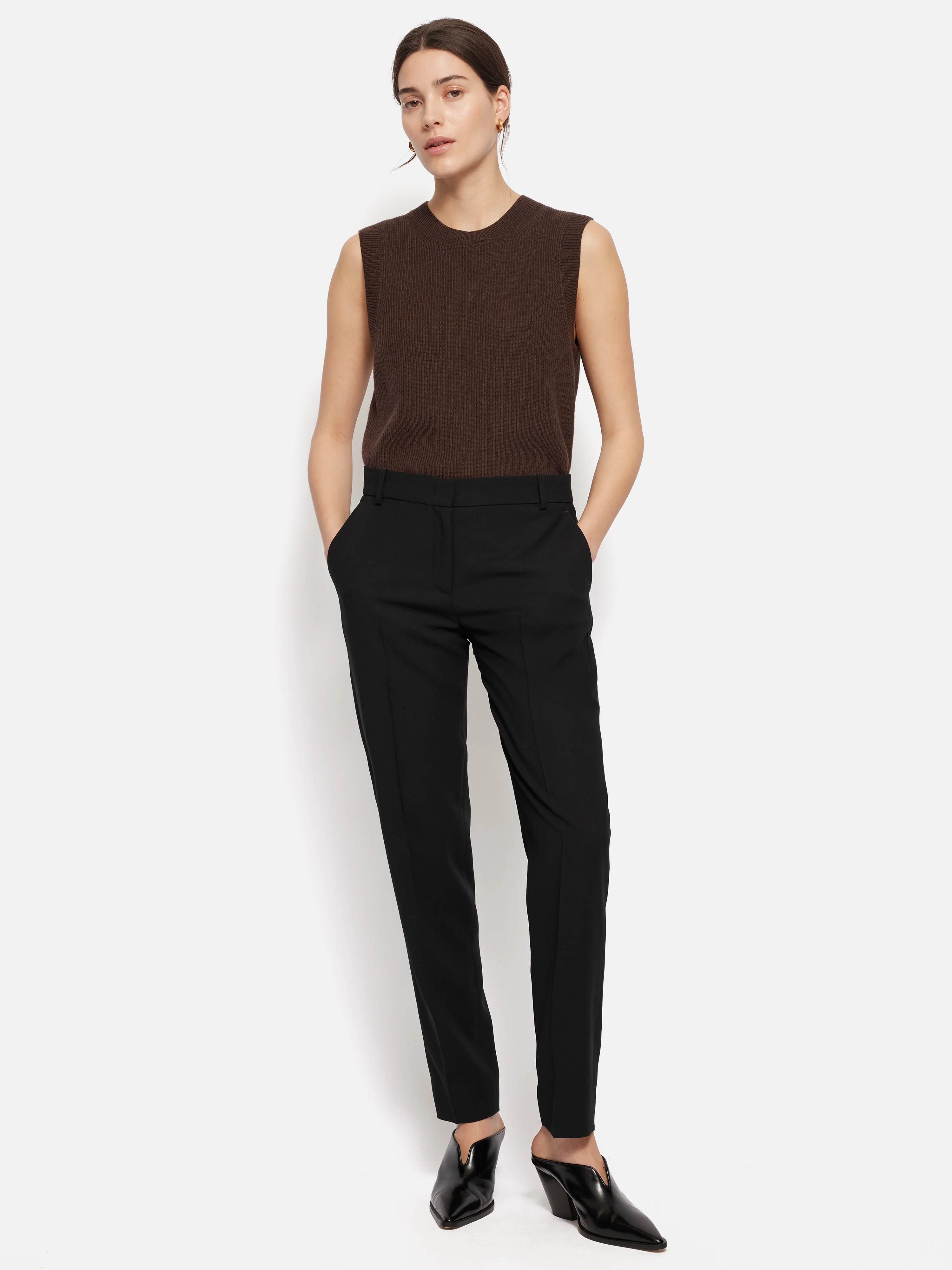 Fluid Twill Palmer Trouser | Black - Image 4