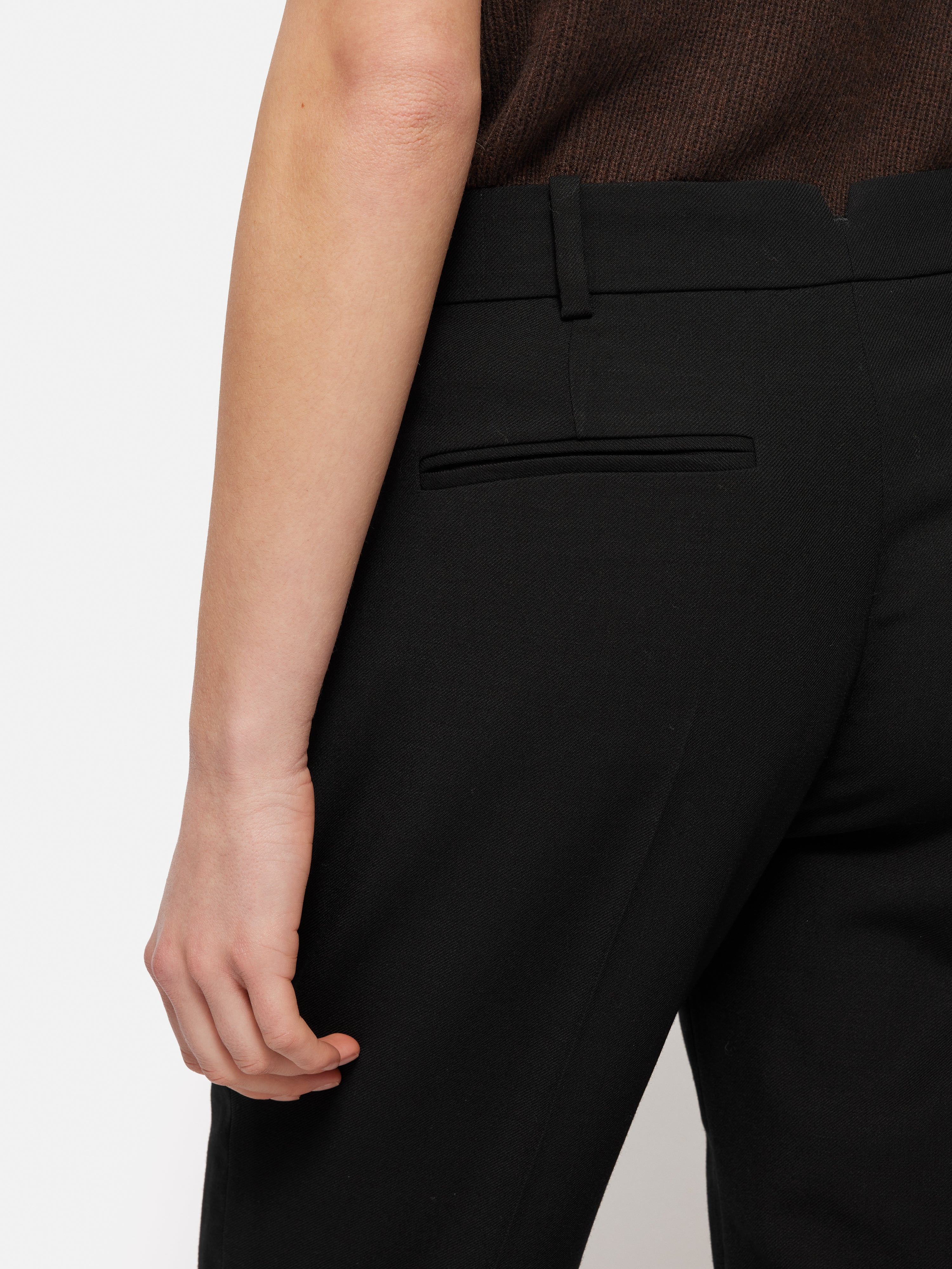 Fluid Twill Palmer Trouser | Black - Image 5
