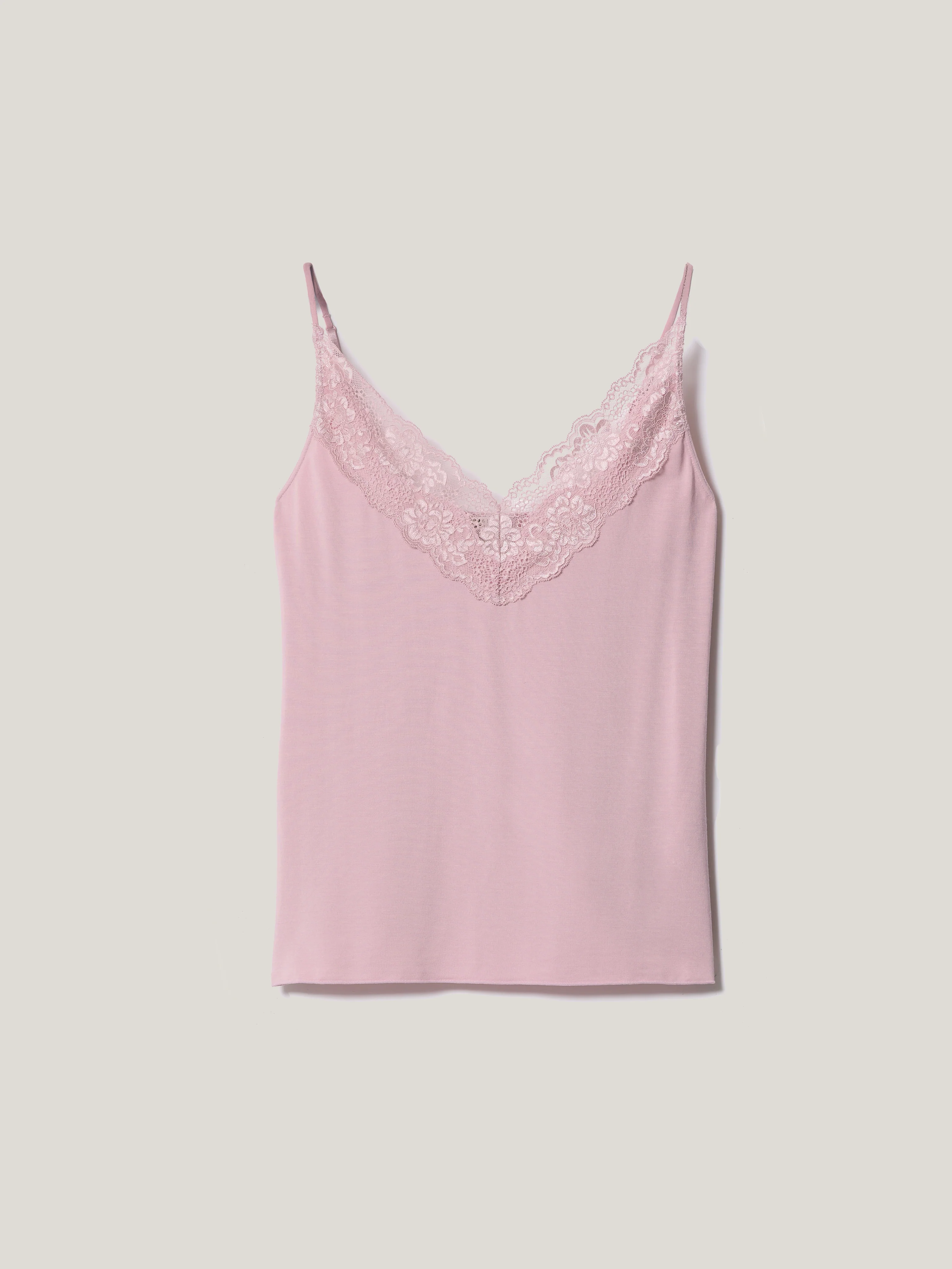 Modal Lace V Cami | Flush Pink - Image 5