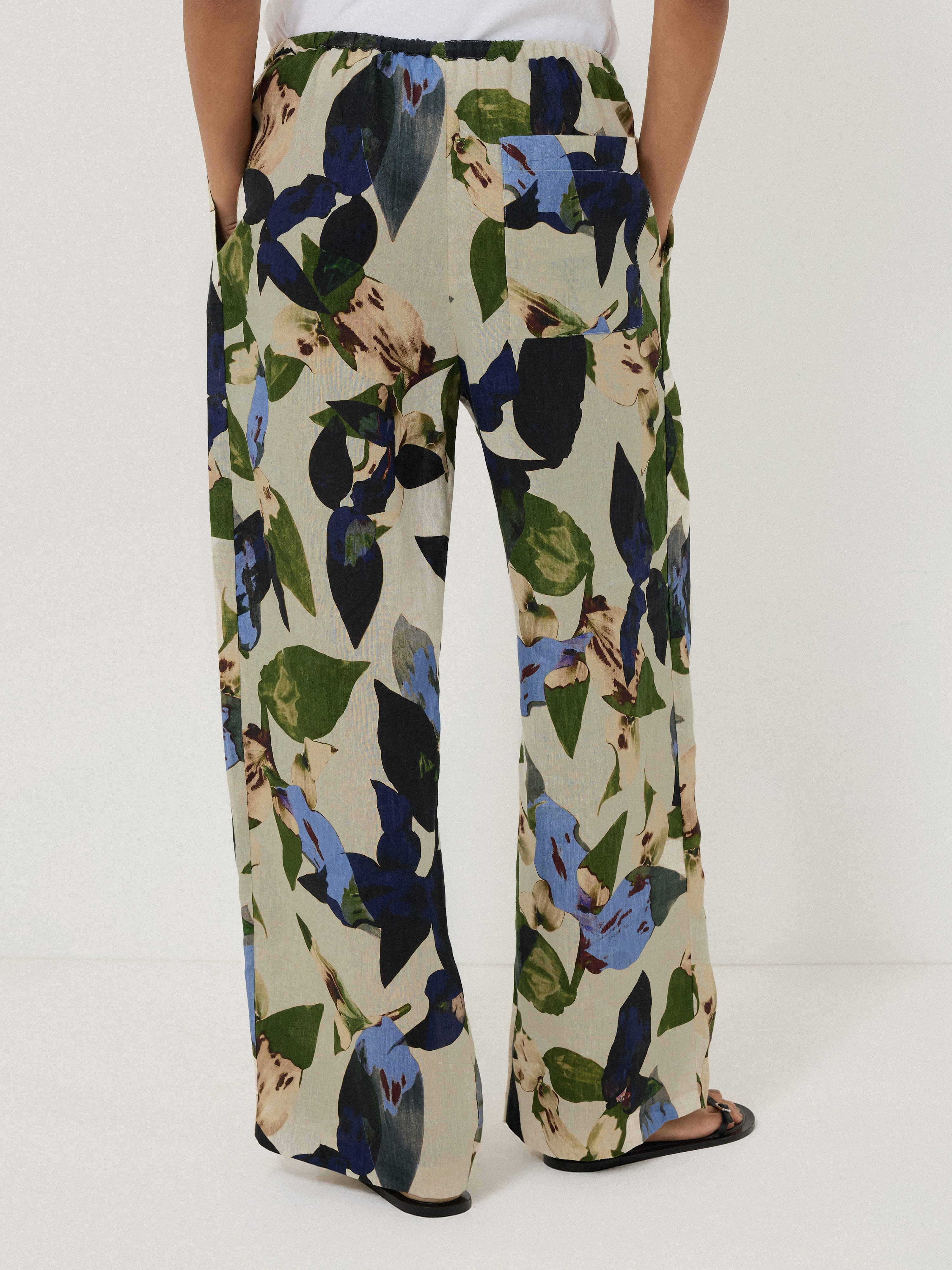 Future Botanic Linen Trouser | Neutral - Image 6