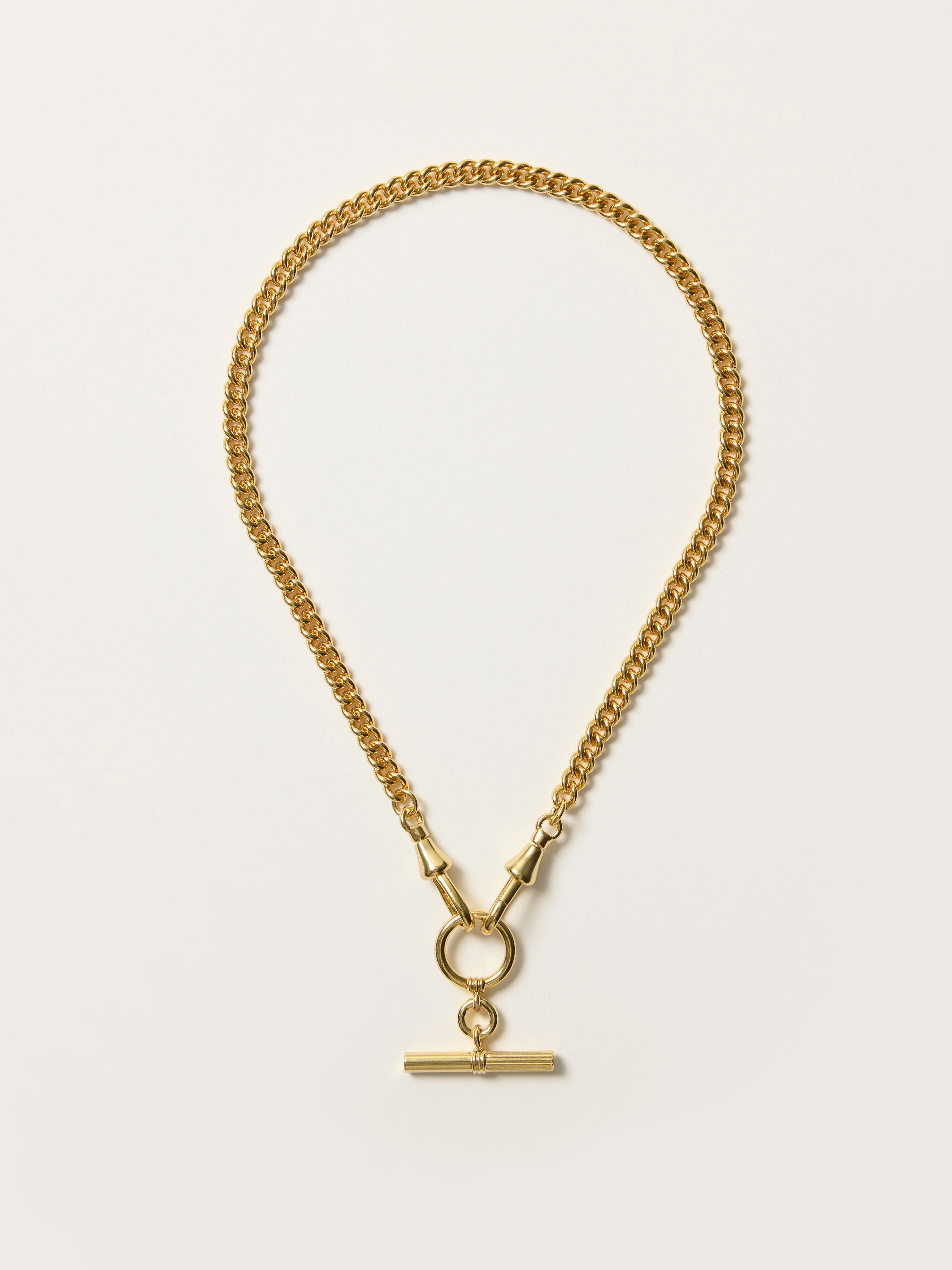 T-bar Chain Necklace | Gold - Image 4