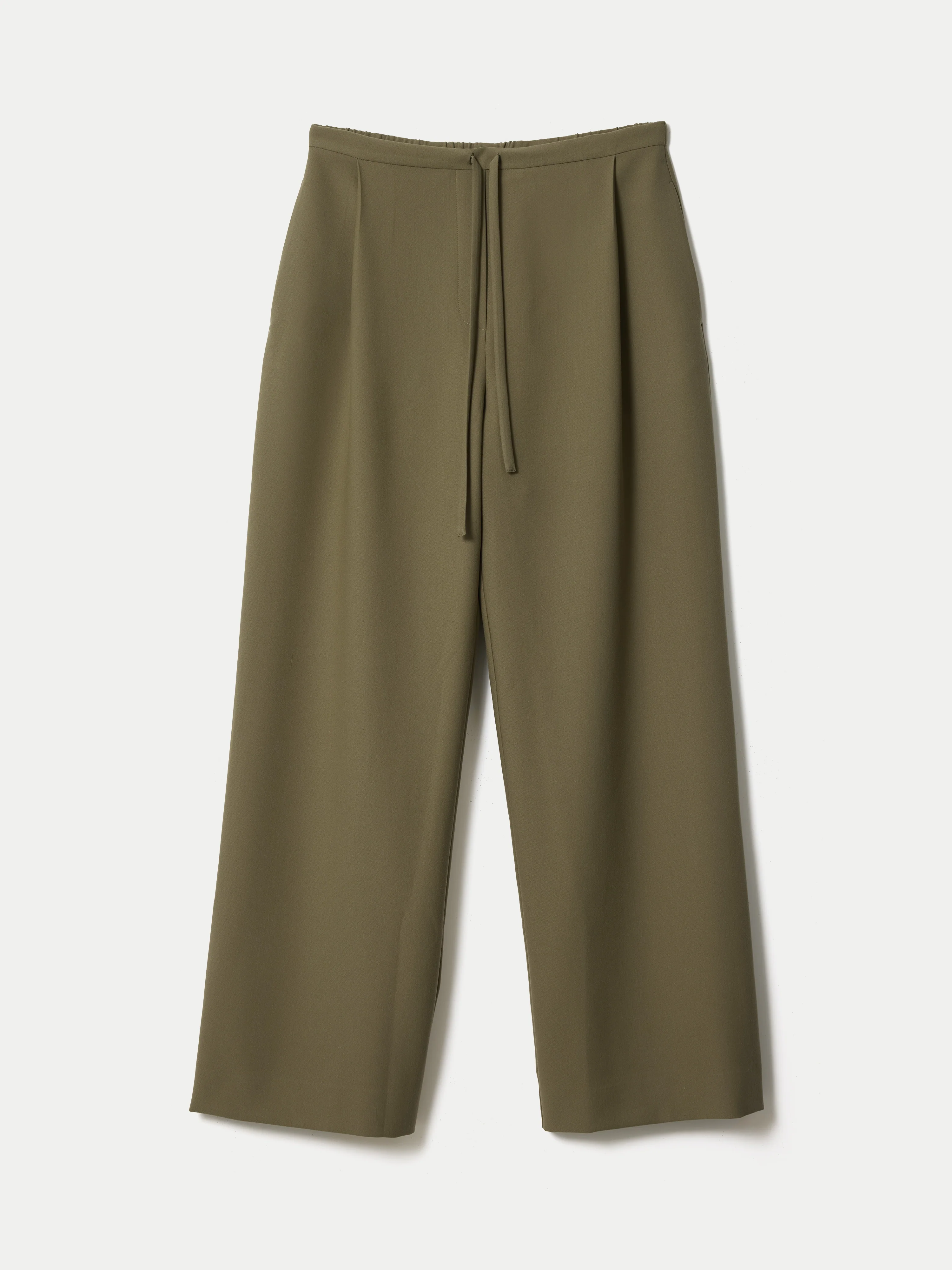 Tailored Drawstring Trouser | Green - Image 6