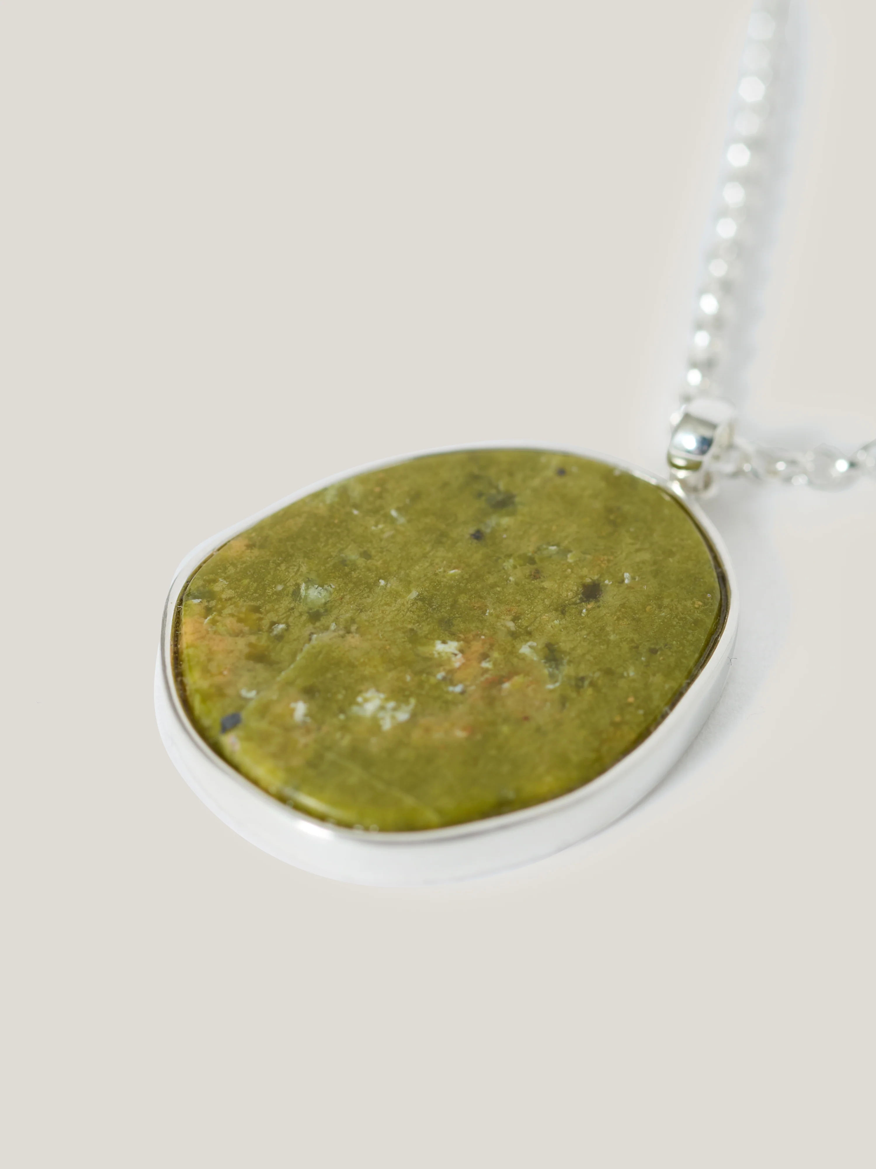 Green Jasper Pendant Necklace | Green - Image 4